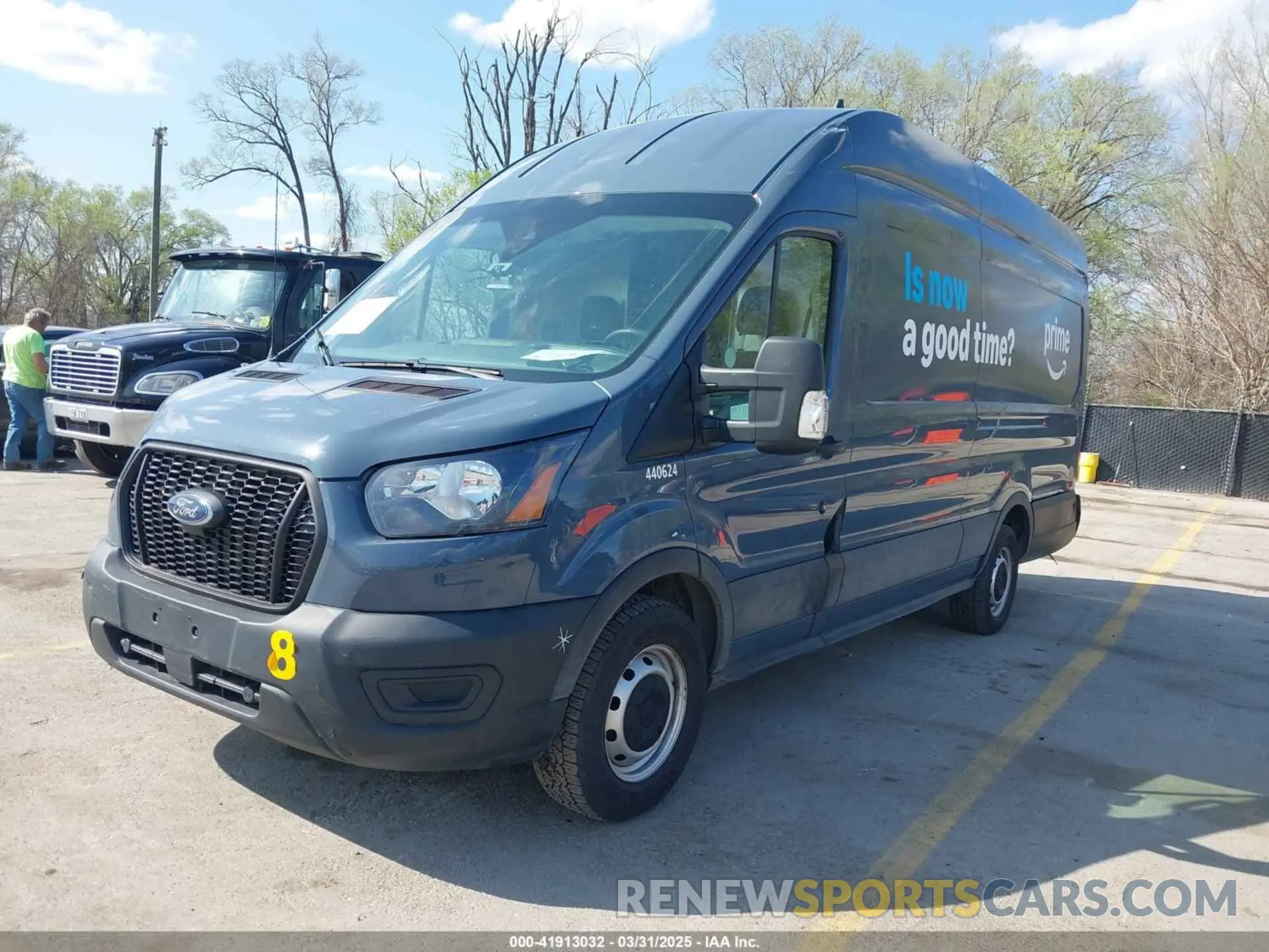 2 fotografías del automóvil dañado 1FTBR3X80MKA97772 FORD TRANSIT-250 CARGO VAN 2021