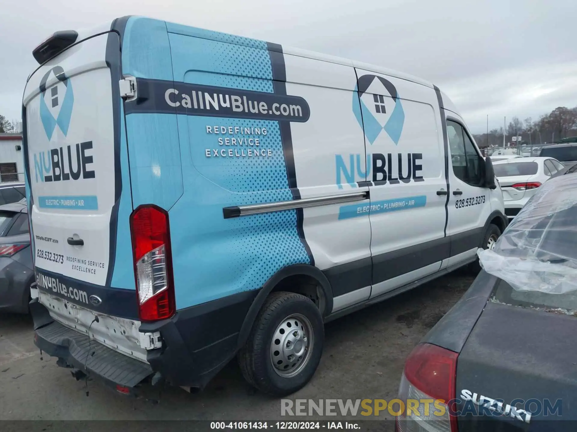 4 fotografías del automóvil dañado 1FTBR2CG0NKA17606 FORD TRANSIT-250 CARGO VAN 2022