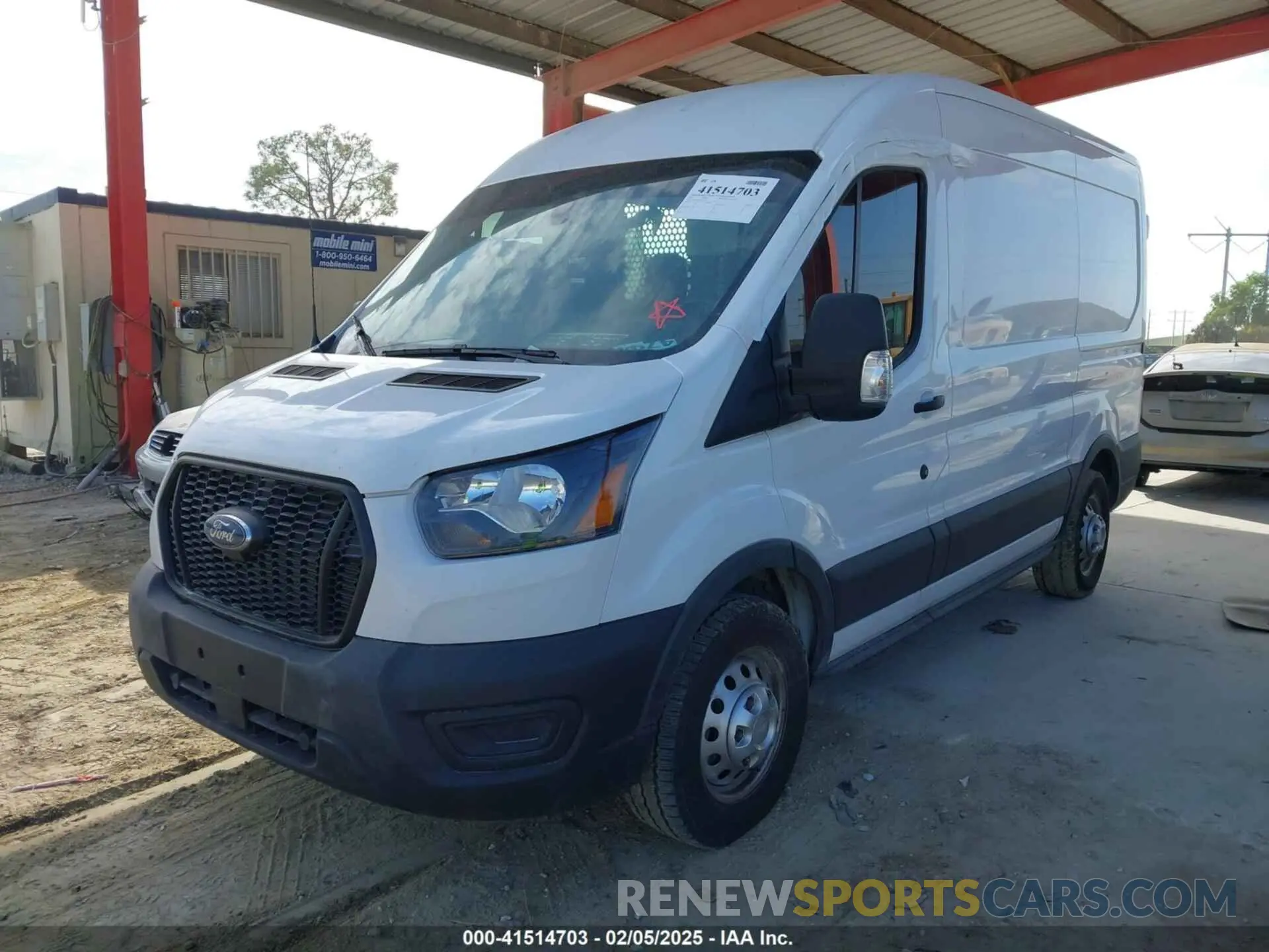 2 fotografías del automóvil dañado 1FTBR2C89PKA72549 FORD TRANSIT-250 CARGO VAN 2023