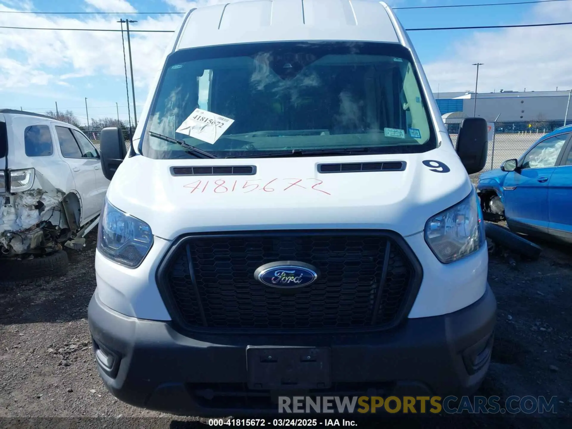 12 fotografías del automóvil dañado 1FTBR3X86PKA69978 FORD TRANSIT-250 CARGO VAN 2023