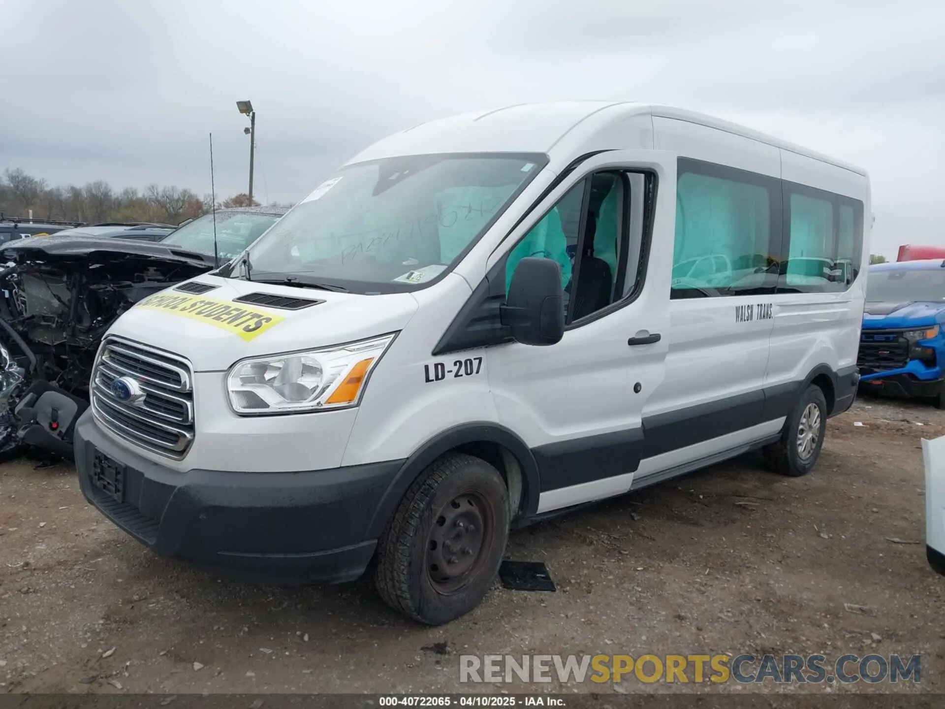 2 fotografías del automóvil dañado 1FBAX2CM8KKB05486 FORD TRANSIT-350 2019