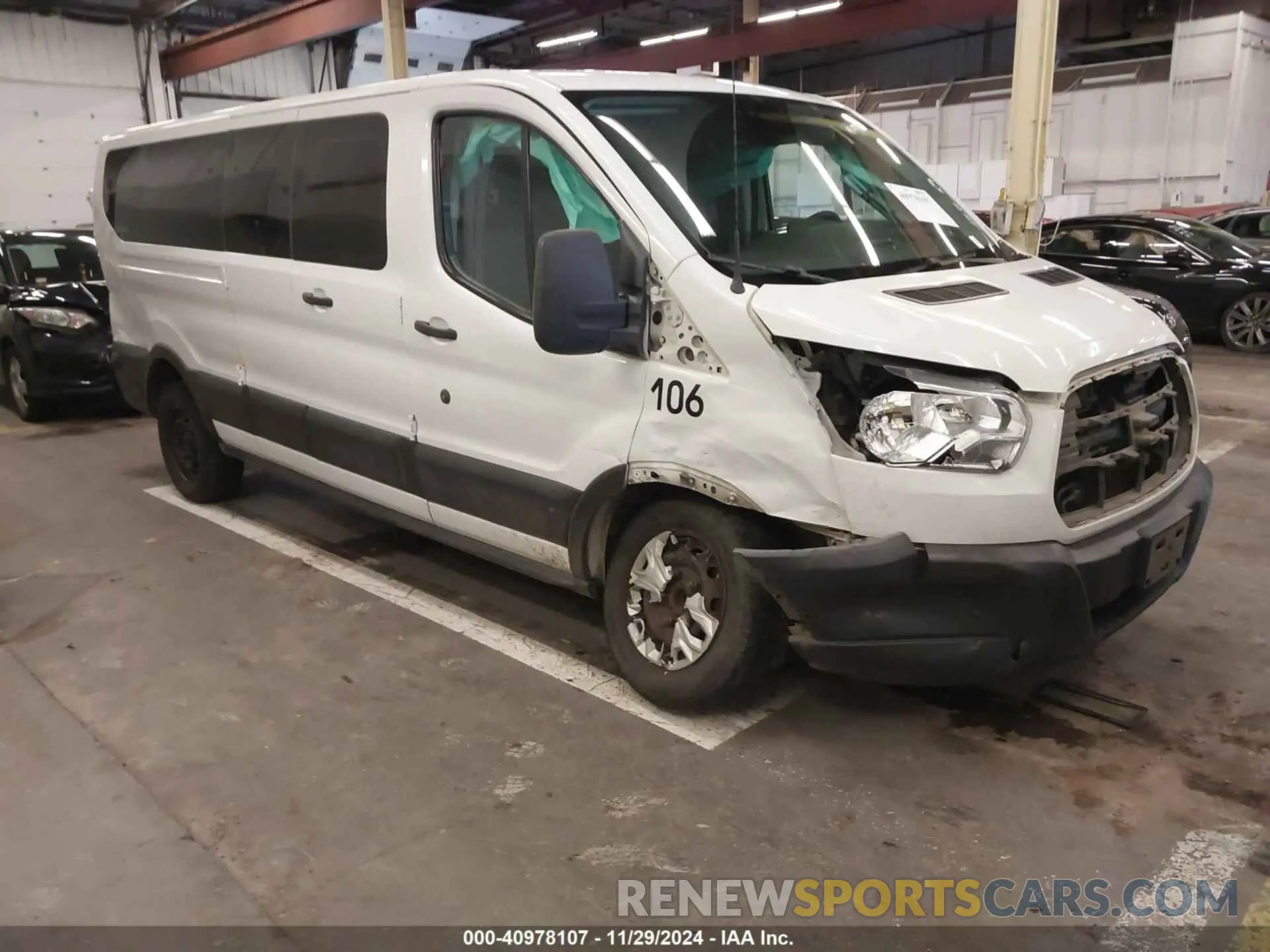 1 fotografías del automóvil dañado 1FBZX2ZM8KKB24761 FORD TRANSIT-350 2019