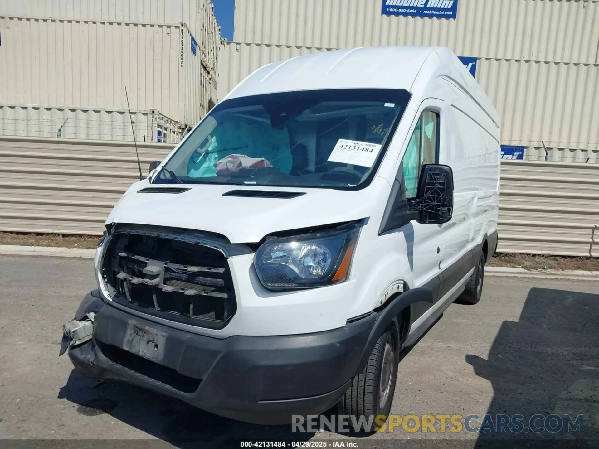 2 fotografías del automóvil dañado 1FTBW3XMXKKB74344 FORD TRANSIT-350 2019