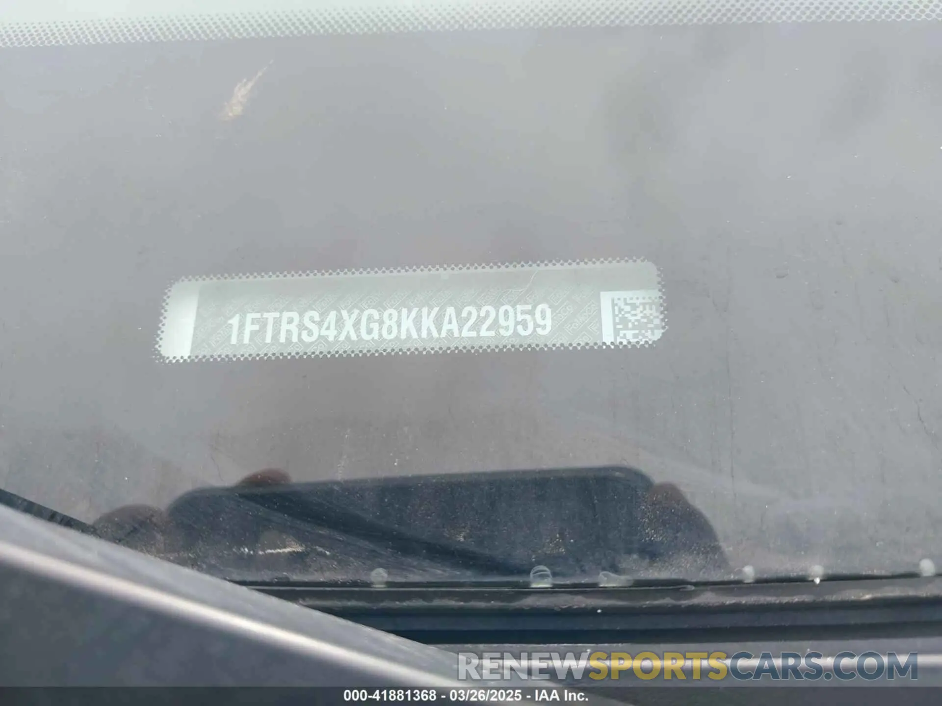 8 fotografías del automóvil dañado 1FTRS4XG8KKA22959 FORD TRANSIT-350 2019