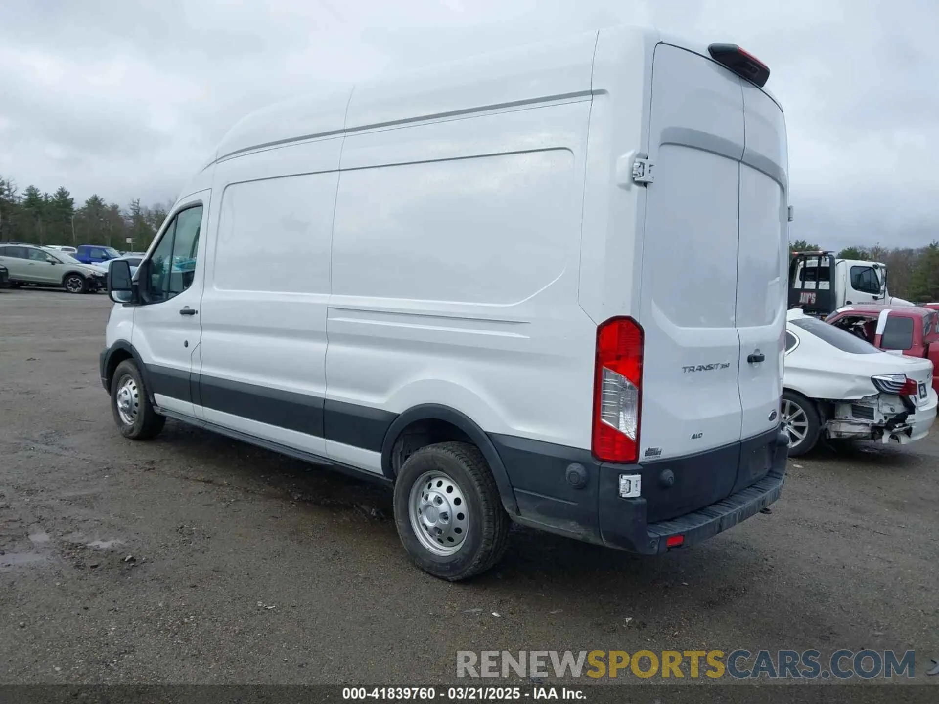 3 fotografías del automóvil dañado 1FTBW2X84NKA57747 FORD TRANSIT-350 2022