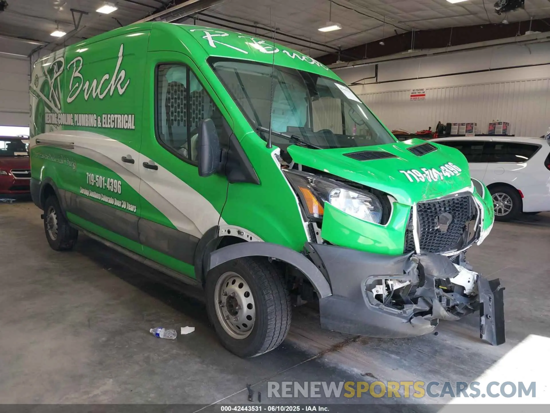 1 fotografías del automóvil dañado 1FTBW2C88PKB27307 FORD TRANSIT-350 2023