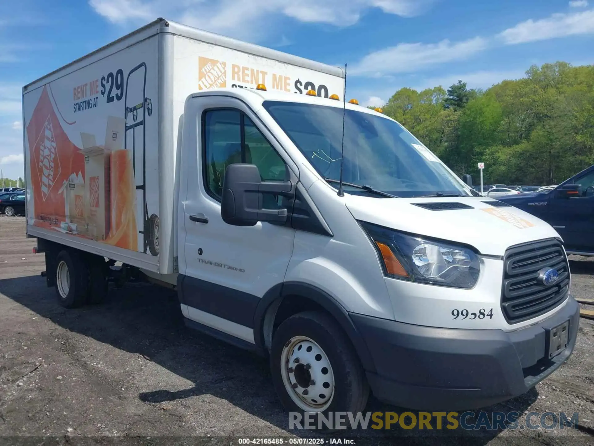 1 fotografías del automóvil dañado 1FDBF8ZM1KKA86028 FORD TRANSIT-350 CAB 2019