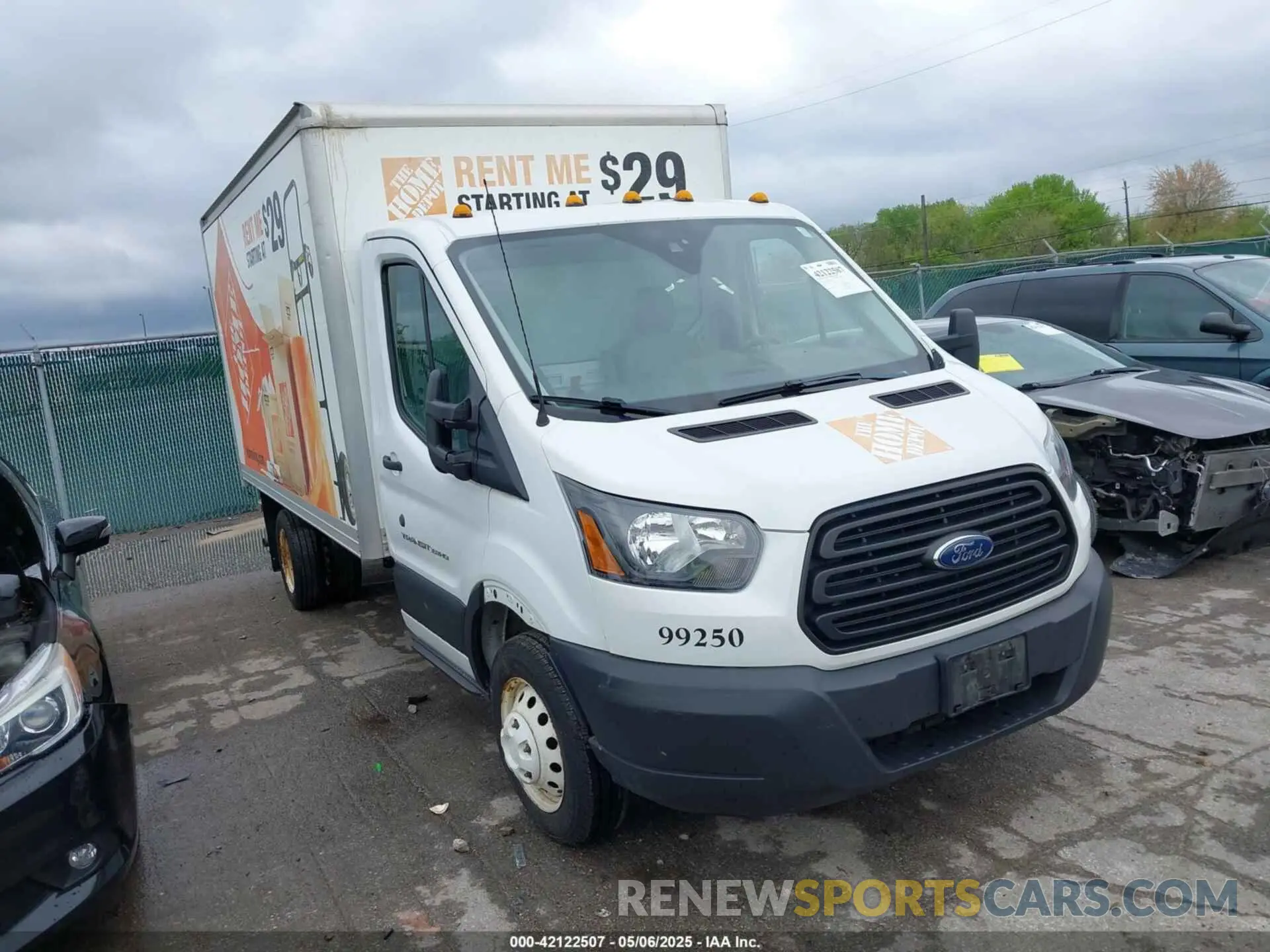 1 fotografías del automóvil dañado 1FDBF8ZM4KKA83933 FORD TRANSIT-350 CAB 2019