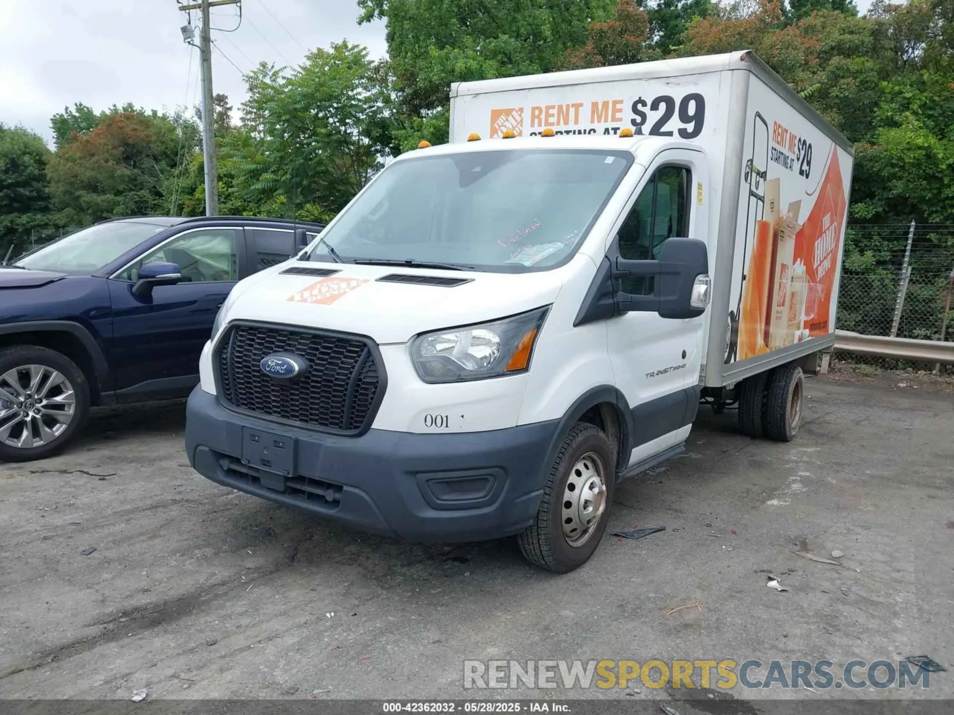 2 fotografías del automóvil dañado 1FDBF6Z80LKA32244 FORD TRANSIT-350 CAB 2020