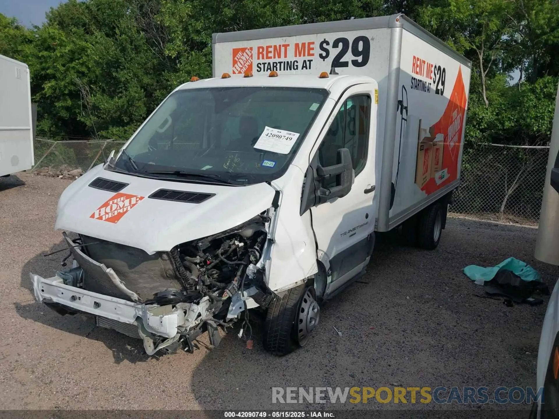 2 fotografías del automóvil dañado 1FDBF6ZG4PKA14505 FORD TRANSIT-350 CAB 2023