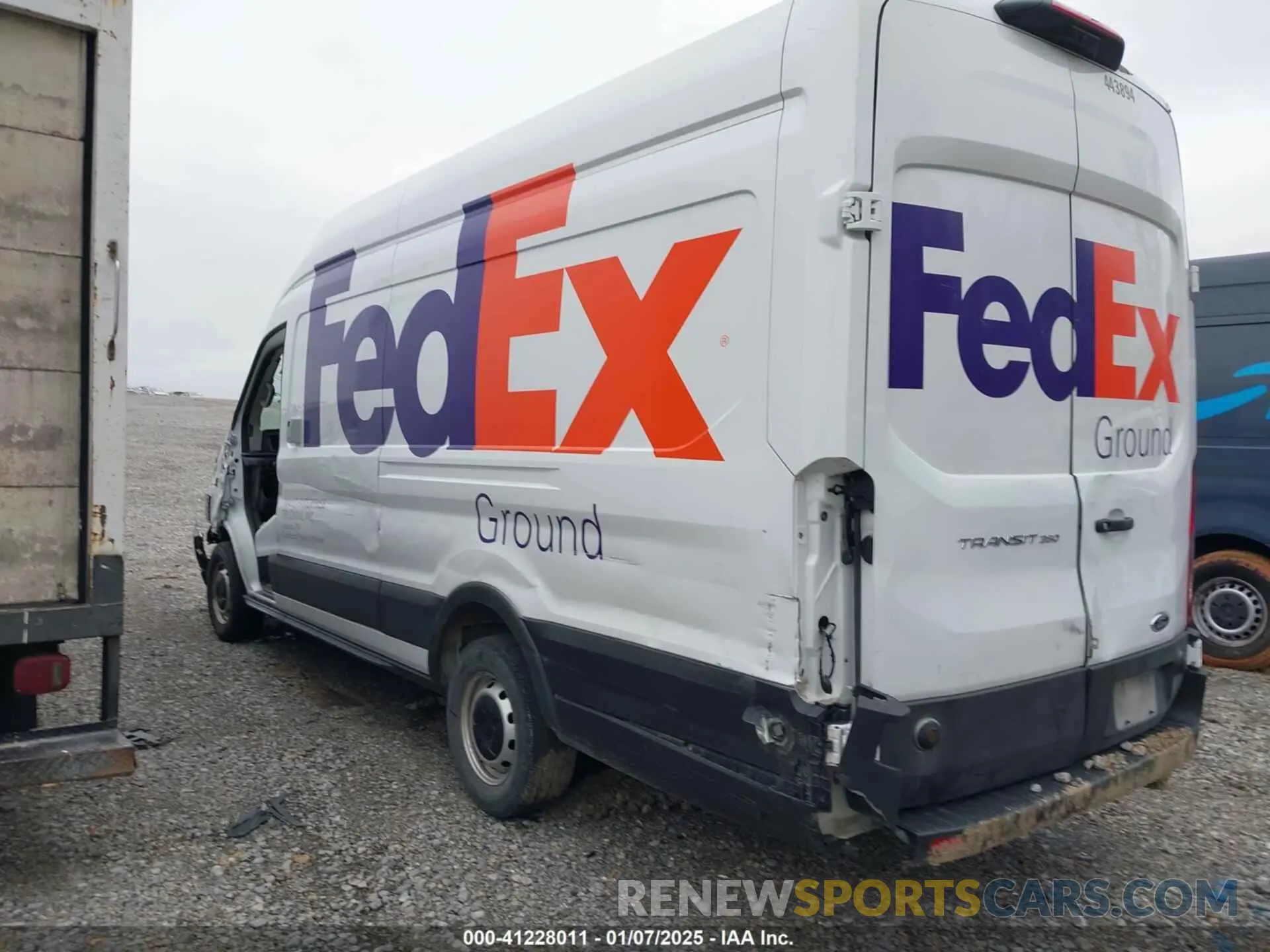 3 fotografías del automóvil dañado 1FTBW3X8XLKB37251 FORD TRANSIT-350 CARGO VAN 2020