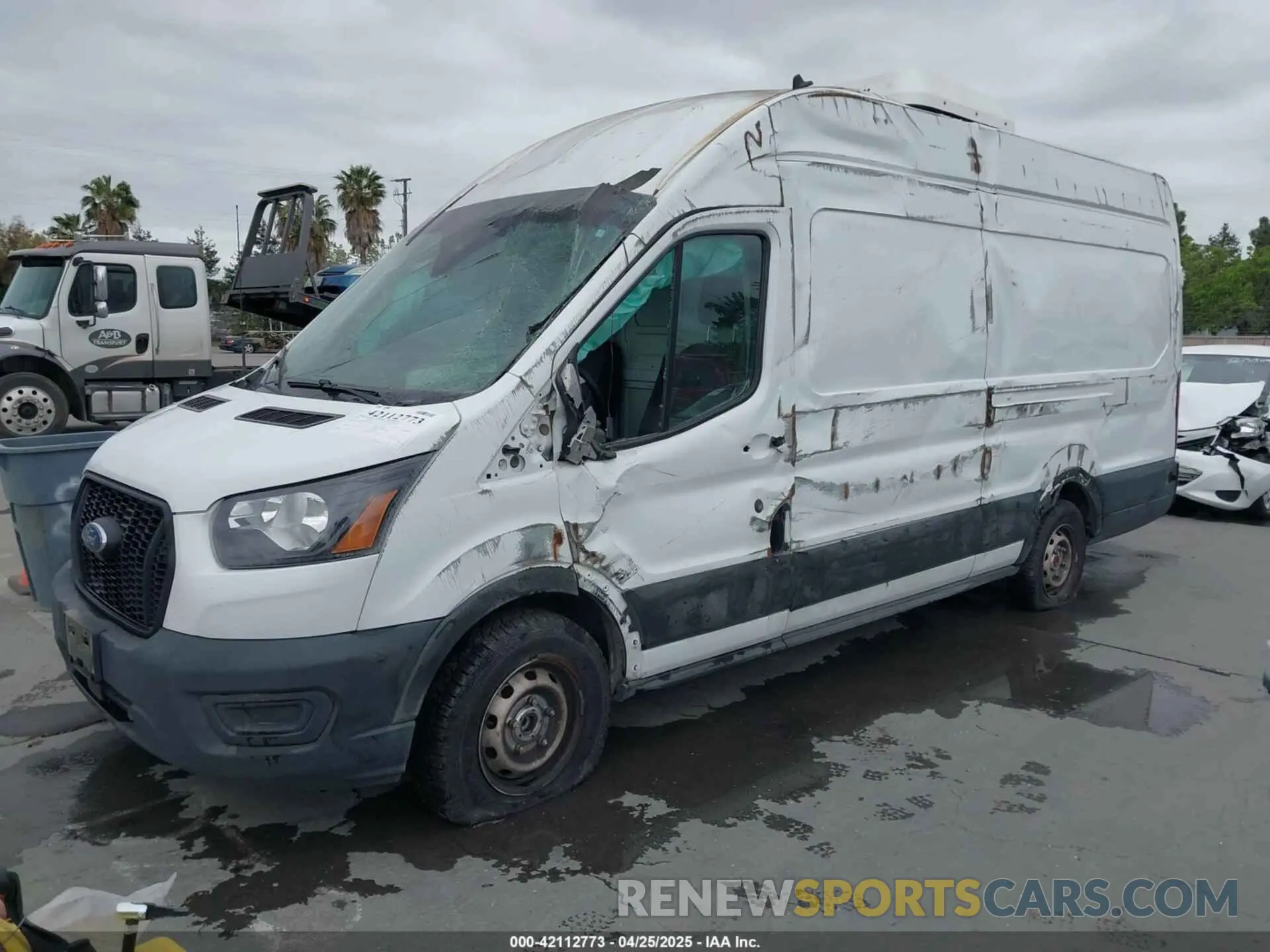 2 fotografías del automóvil dañado 1FTBW3X87MKA75793 FORD TRANSIT-350 CARGO VAN 2021