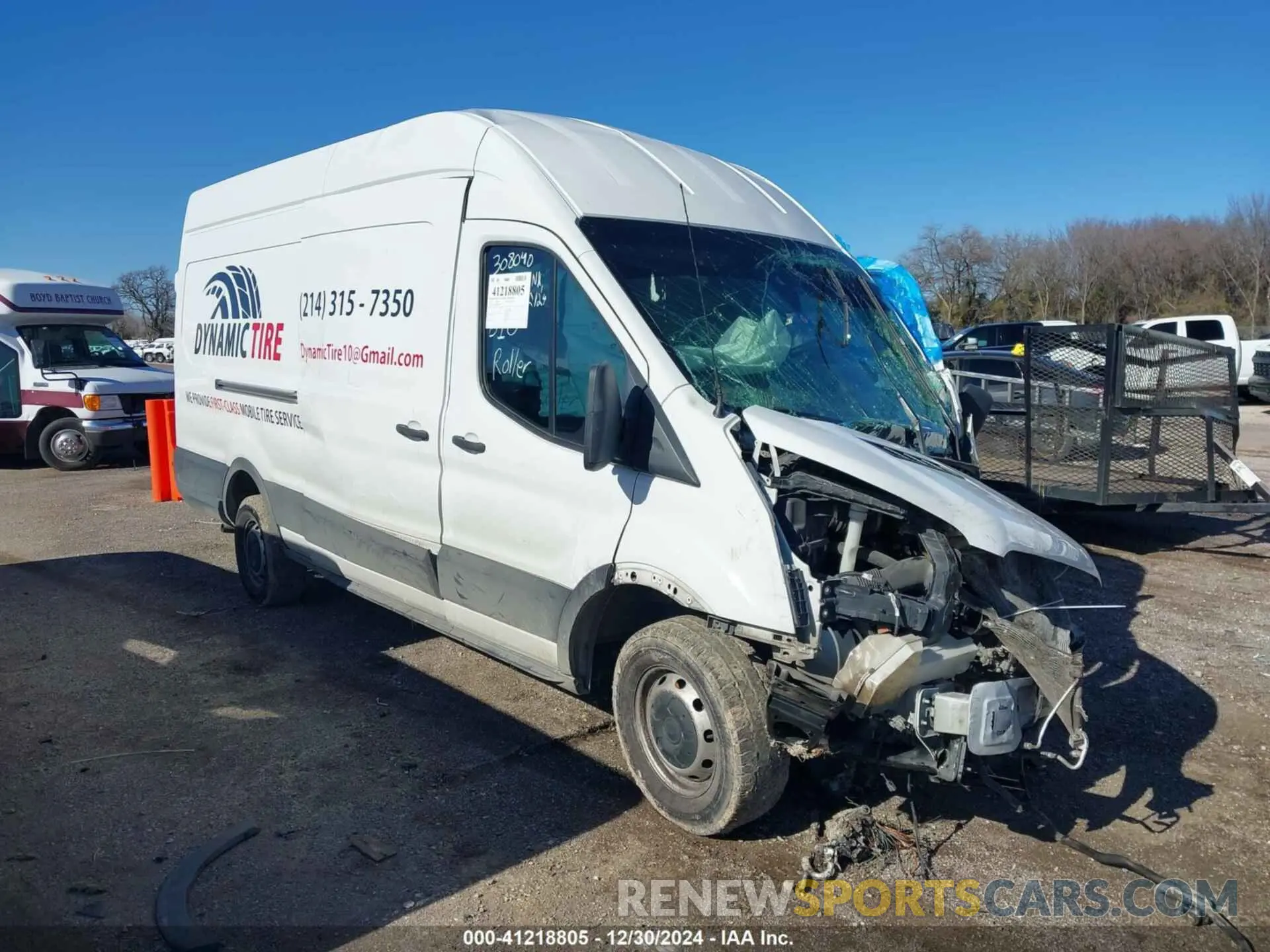 1 fotografías del automóvil dañado 1FTBW3X8XNKA07506 FORD TRANSIT-350 CARGO VAN 2022