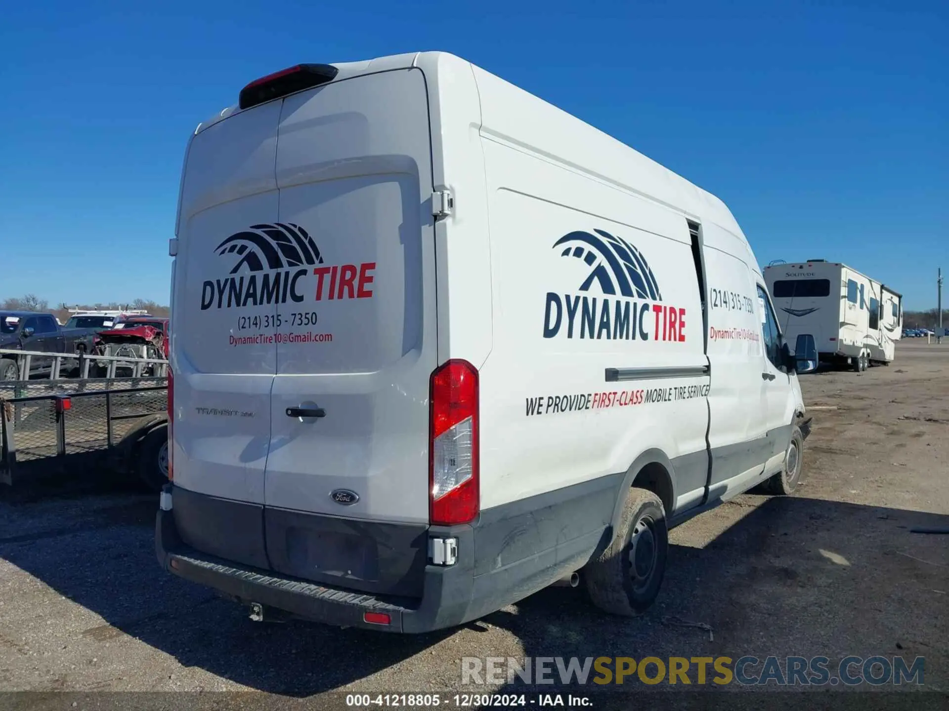 4 fotografías del automóvil dañado 1FTBW3X8XNKA07506 FORD TRANSIT-350 CARGO VAN 2022