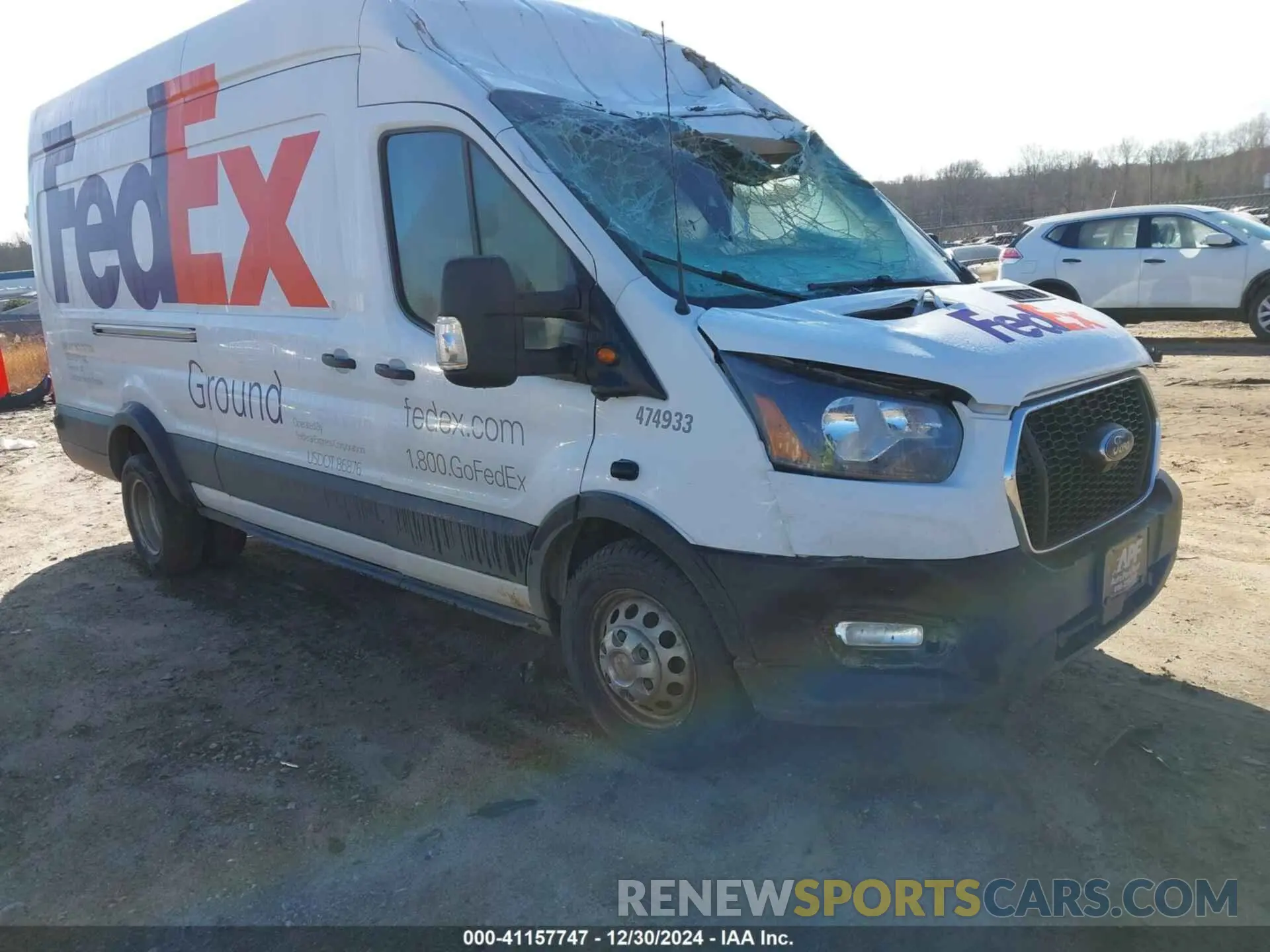 1 fotografías del automóvil dañado 1FTRS4UG4NKA01969 FORD TRANSIT-350 CARGO VAN 2022