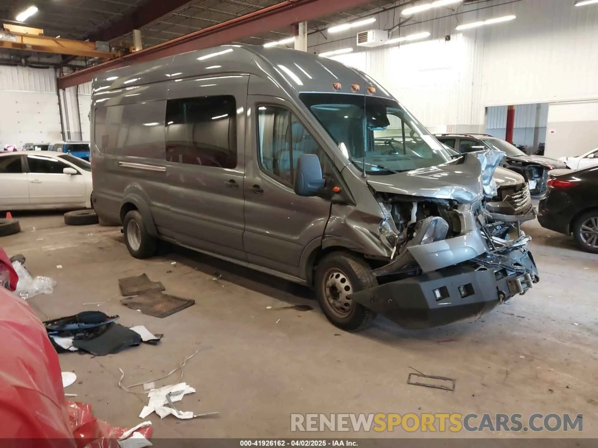 1 fotografías del automóvil dañado 1FTRU8UG6NKA48048 FORD TRANSIT-350 CARGO VAN 2022