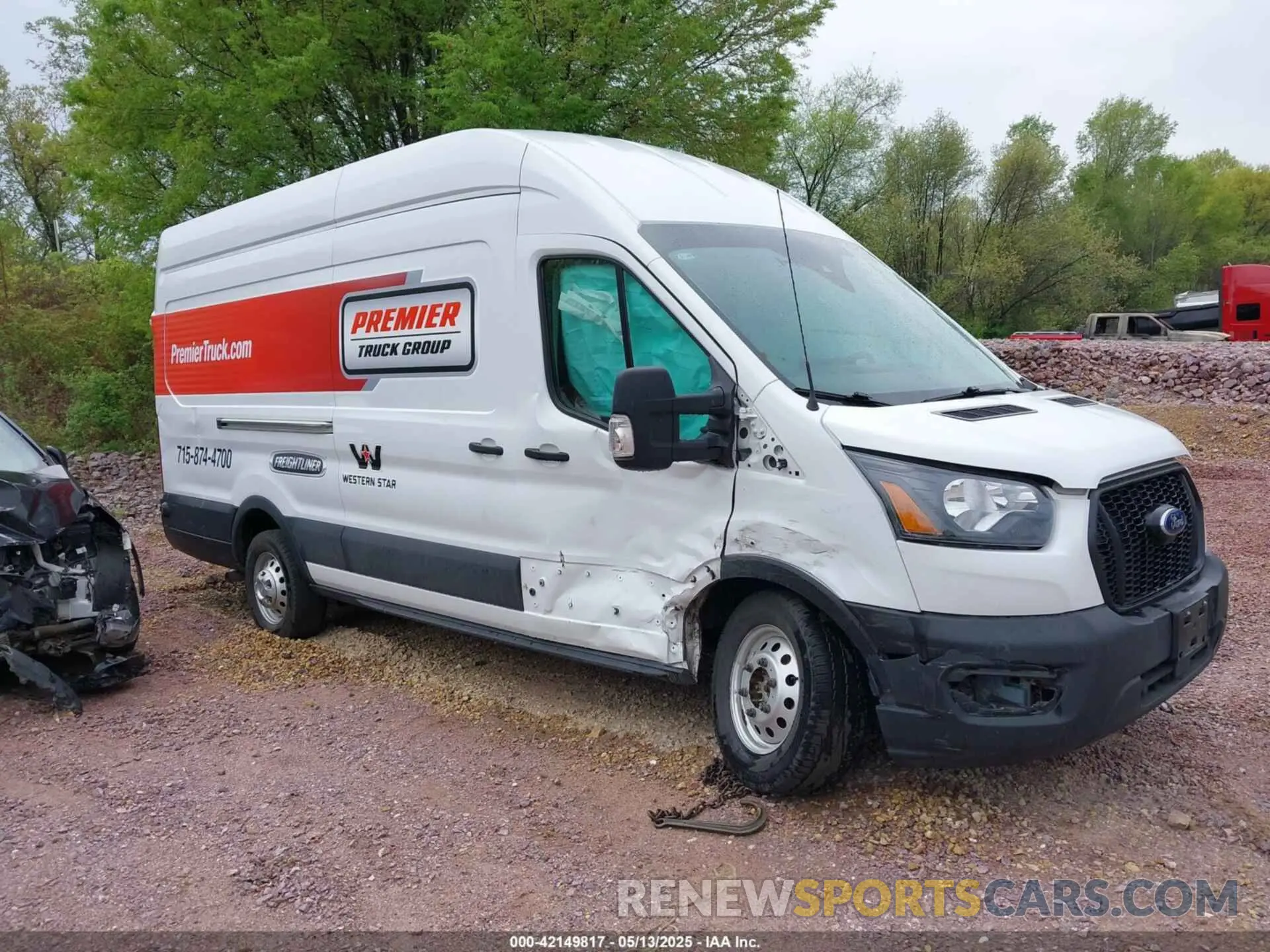 1 fotografías del automóvil dañado 1FTBW3U8XPKA97232 FORD TRANSIT-350 CARGO VAN 2023