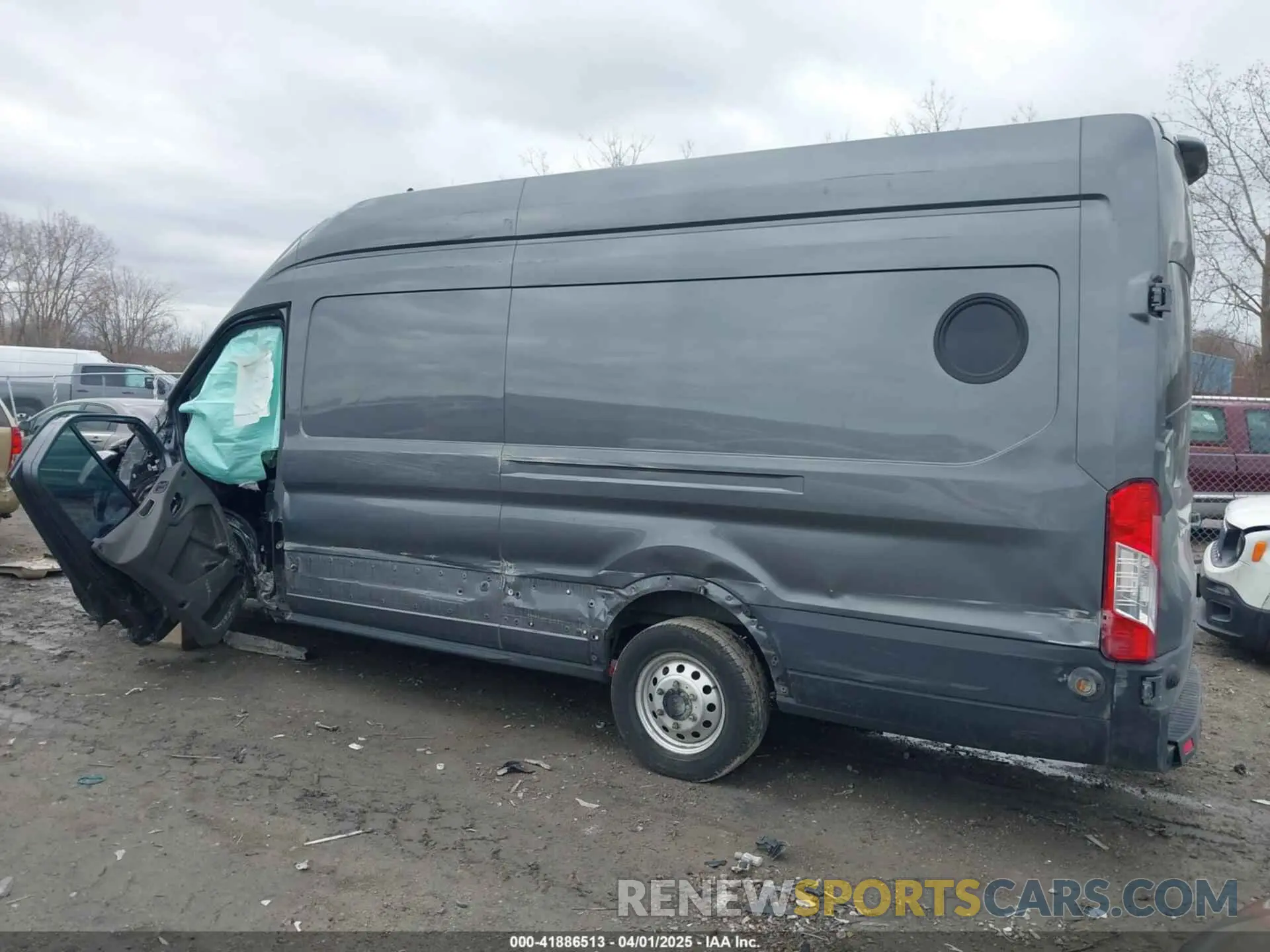 3 fotografías del automóvil dañado 1FTBW3X86PKC01923 FORD TRANSIT-350 CARGO VAN 2023