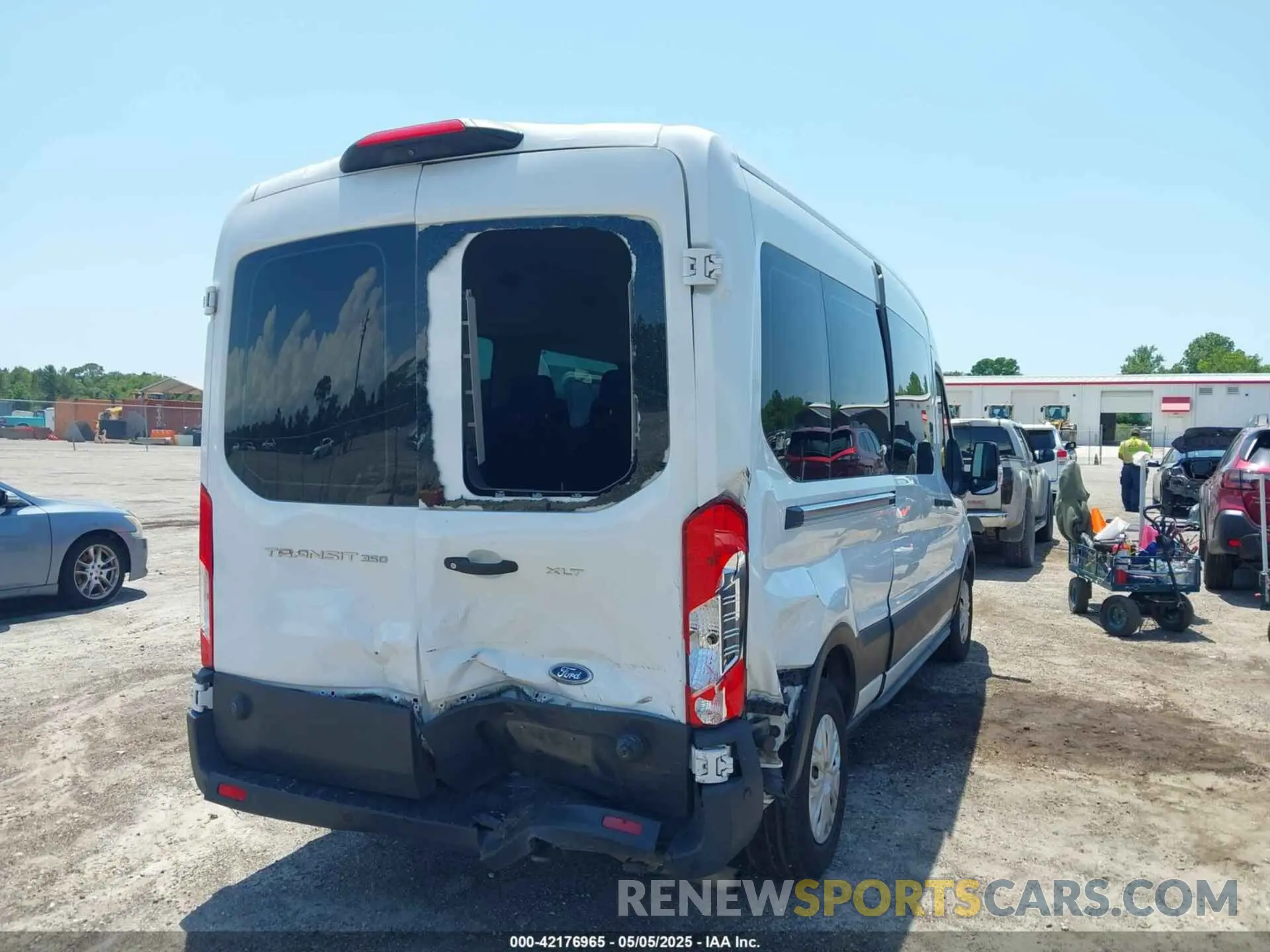 6 fotografías del automóvil dañado 1FBAX2C80LKA23515 FORD TRANSIT-350 PASSENGER VAN 2020