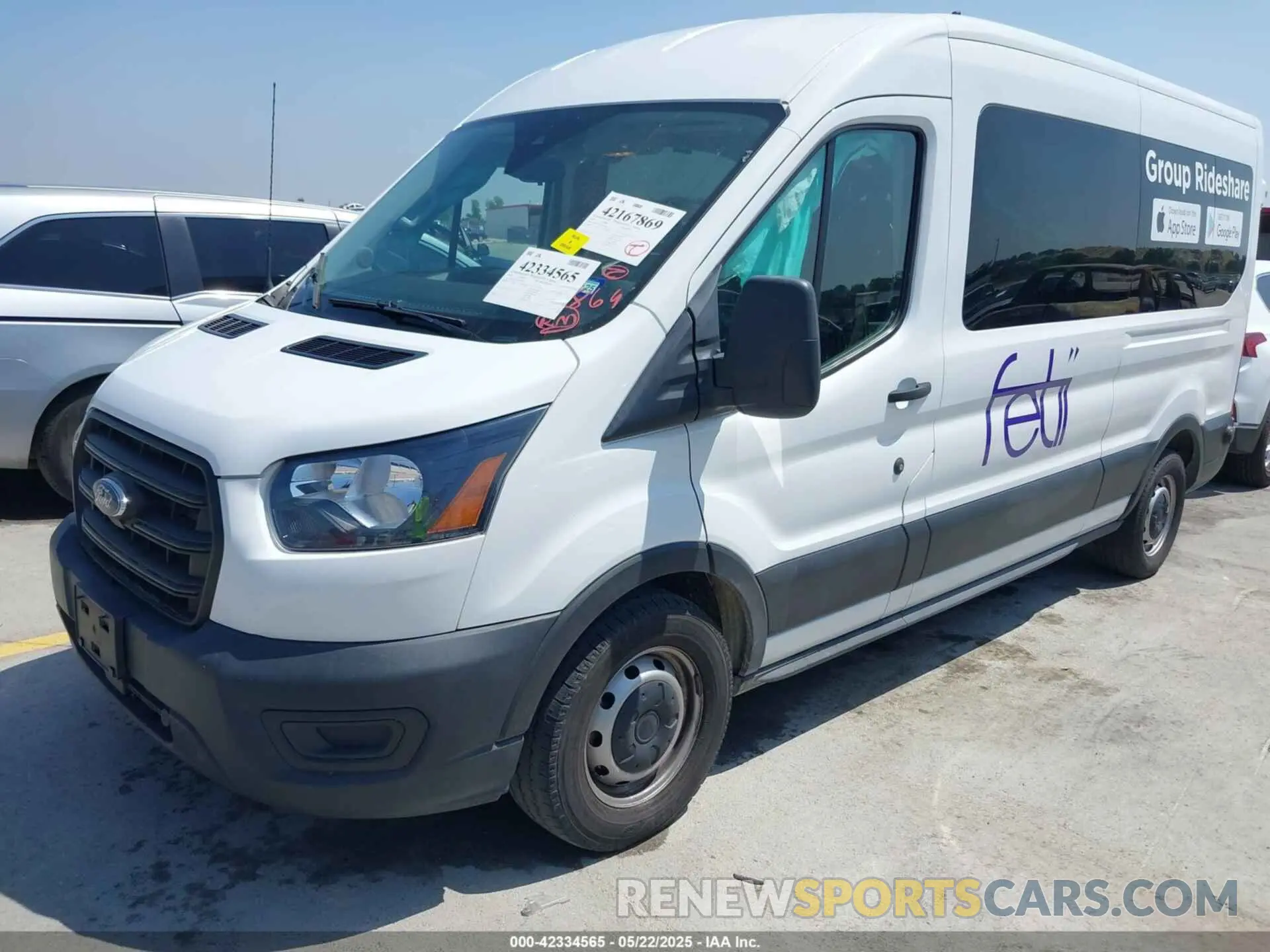 2 fotografías del automóvil dañado 1FBAX2CG7LKB42783 FORD TRANSIT-350 PASSENGER VAN 2020