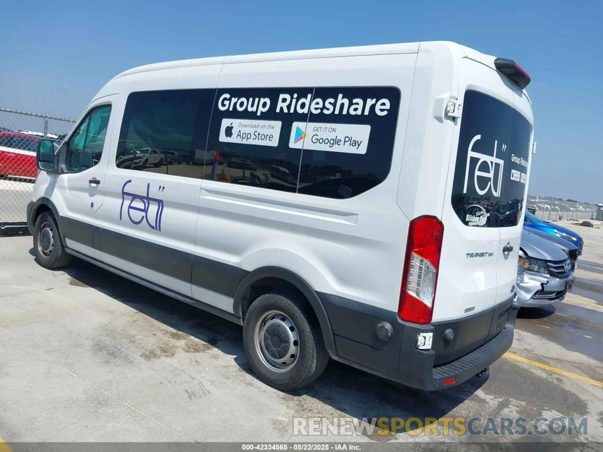 3 fotografías del automóvil dañado 1FBAX2CG7LKB42783 FORD TRANSIT-350 PASSENGER VAN 2020
