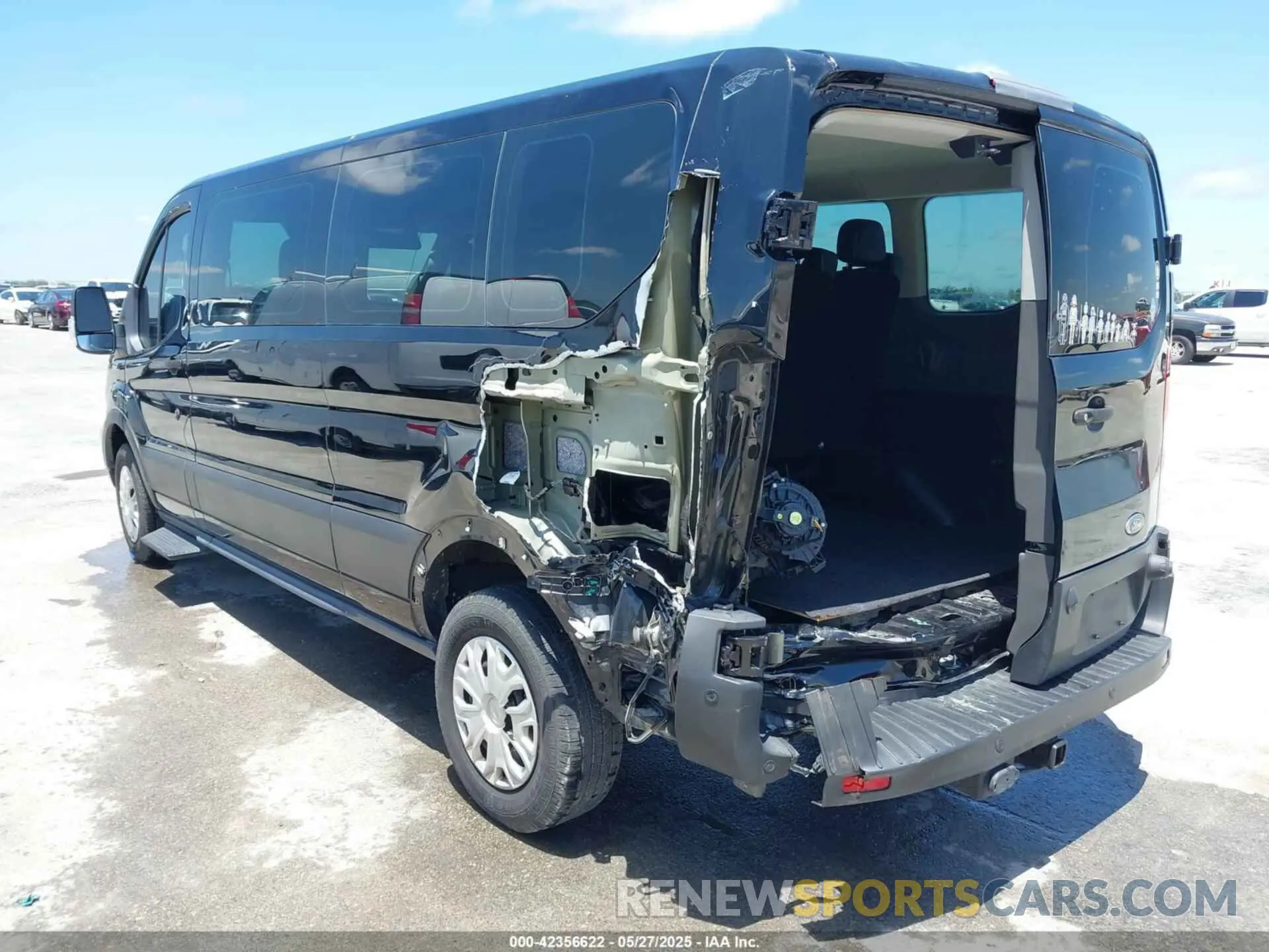 3 fotografías del automóvil dañado 1FBAX2YG0LKA55428 FORD TRANSIT-350 PASSENGER VAN 2020