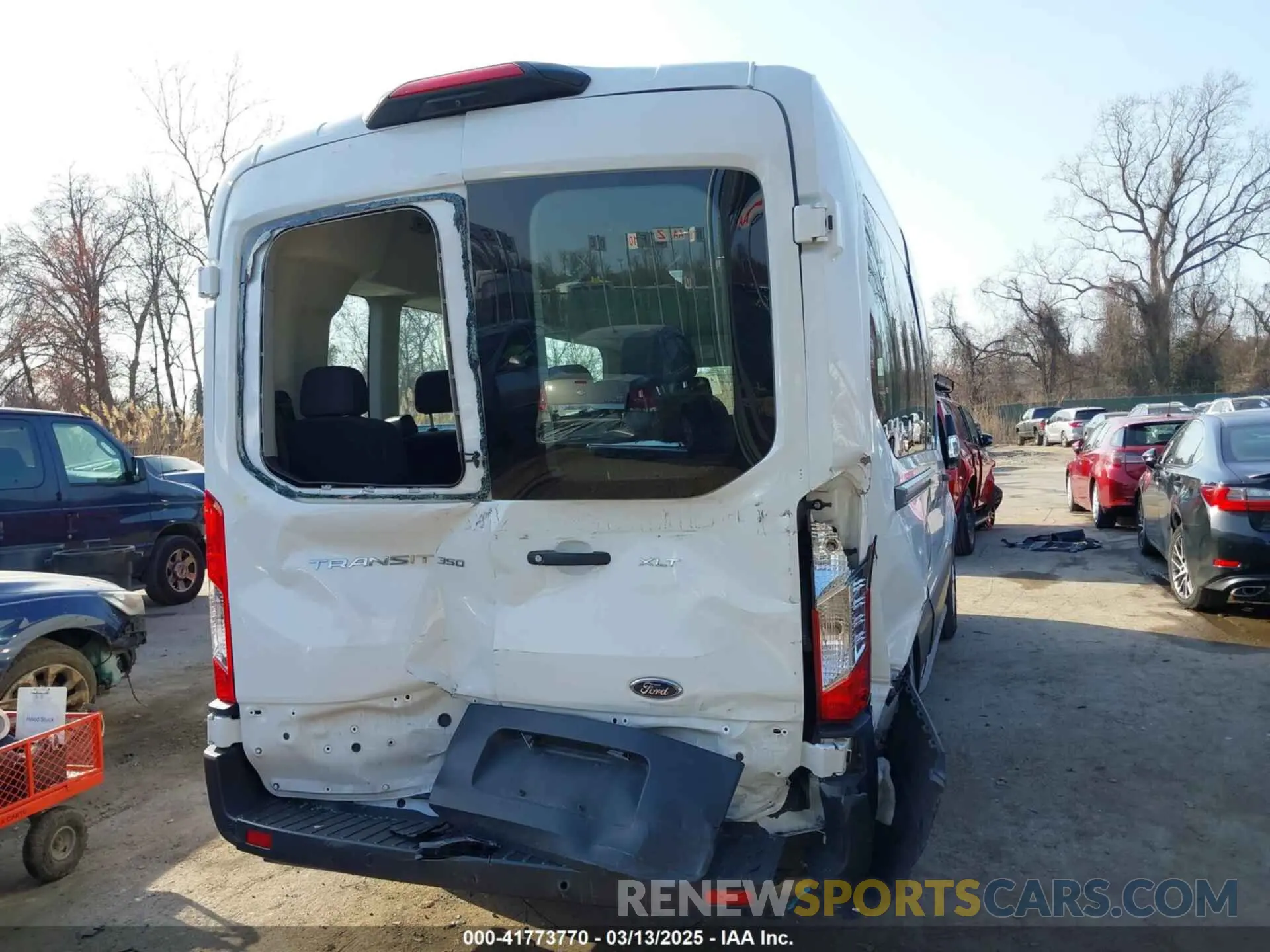 6 fotografías del automóvil dañado 1FBAX2C89MKA49631 FORD TRANSIT-350 PASSENGER VAN 2021