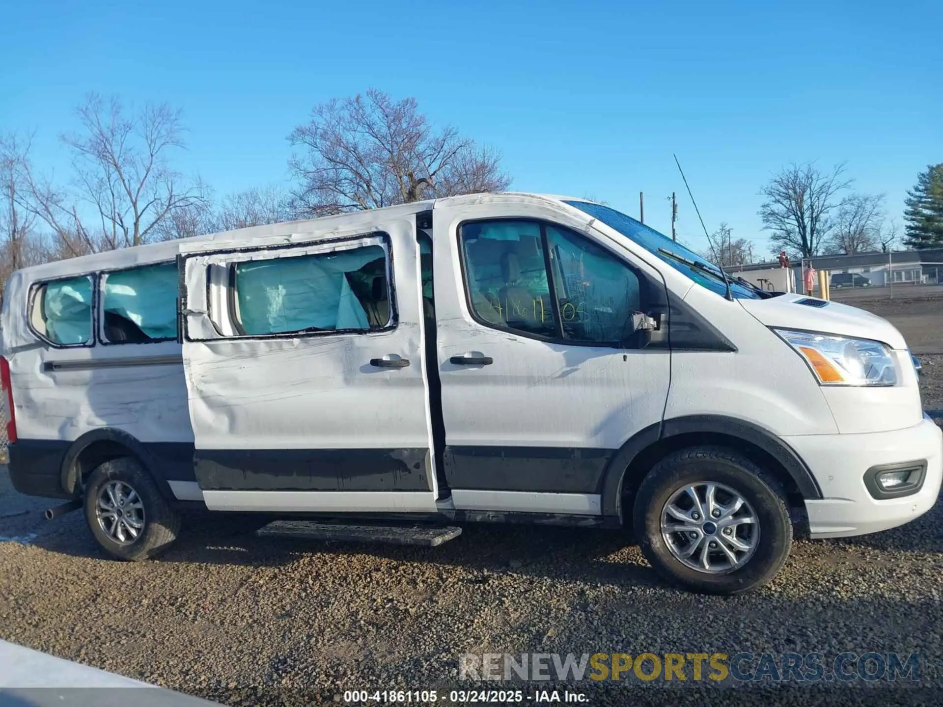 14 fotografías del automóvil dañado 1FBAX2Y81MKA14882 FORD TRANSIT-350 PASSENGER VAN 2021