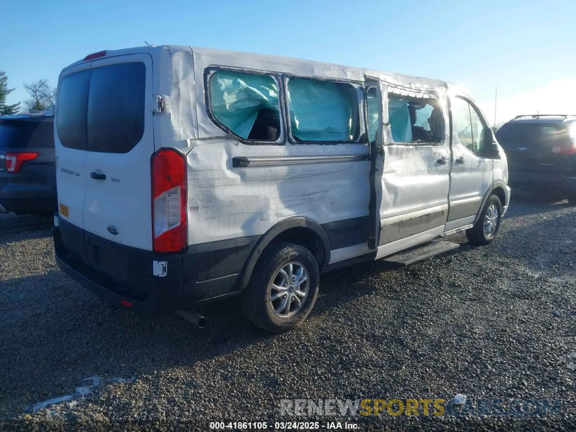 4 fotografías del automóvil dañado 1FBAX2Y81MKA14882 FORD TRANSIT-350 PASSENGER VAN 2021