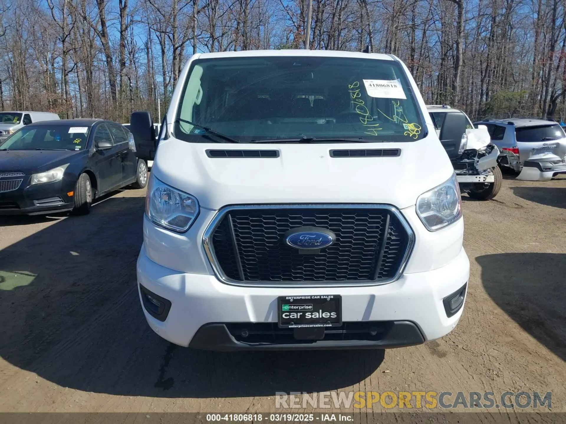 12 fotografías del automóvil dañado 1FBAX2Y83MKA49312 FORD TRANSIT-350 PASSENGER VAN 2021