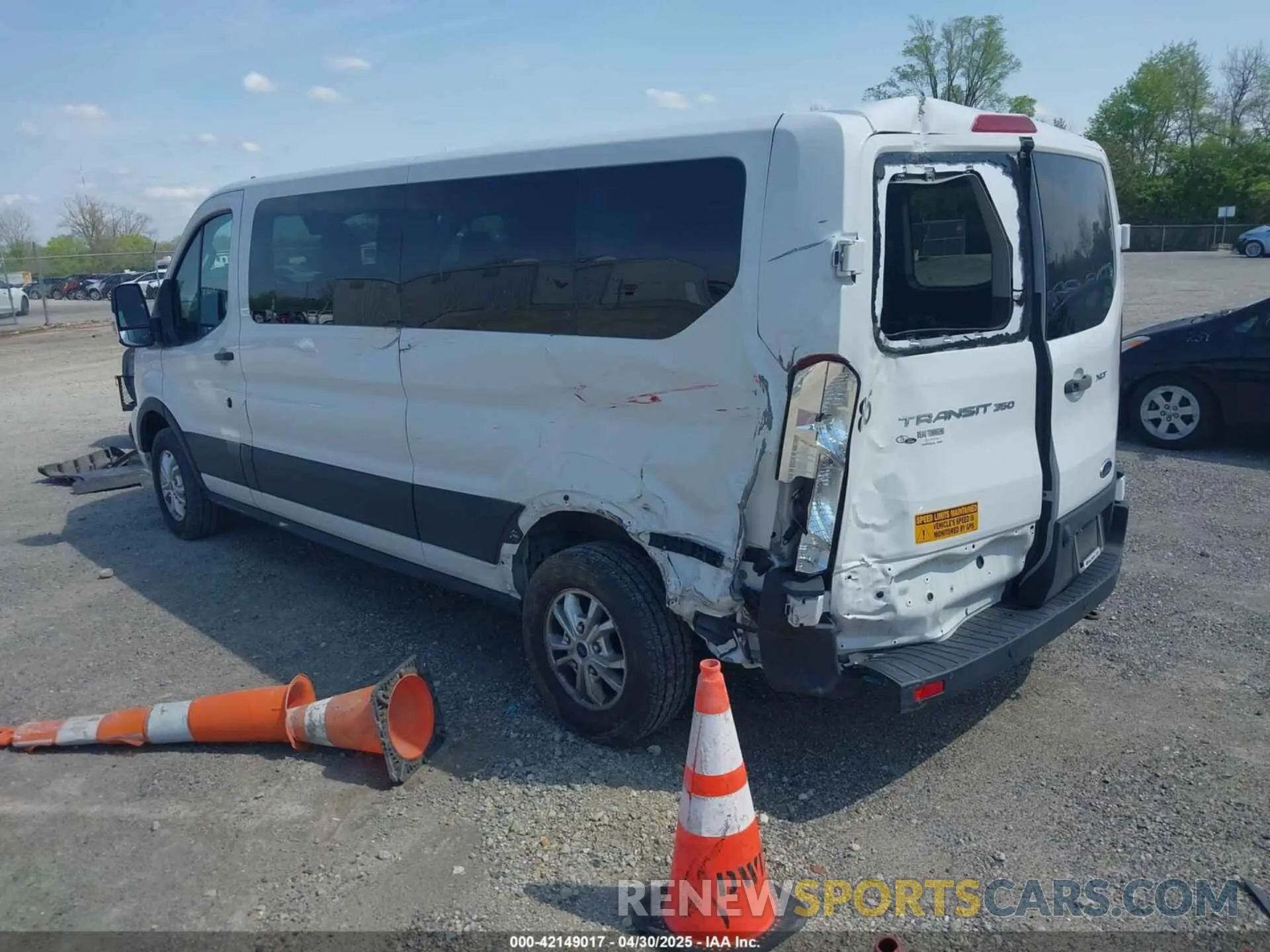 3 fotografías del automóvil dañado 1FBAX2Y84MKA14973 FORD TRANSIT-350 PASSENGER VAN 2021