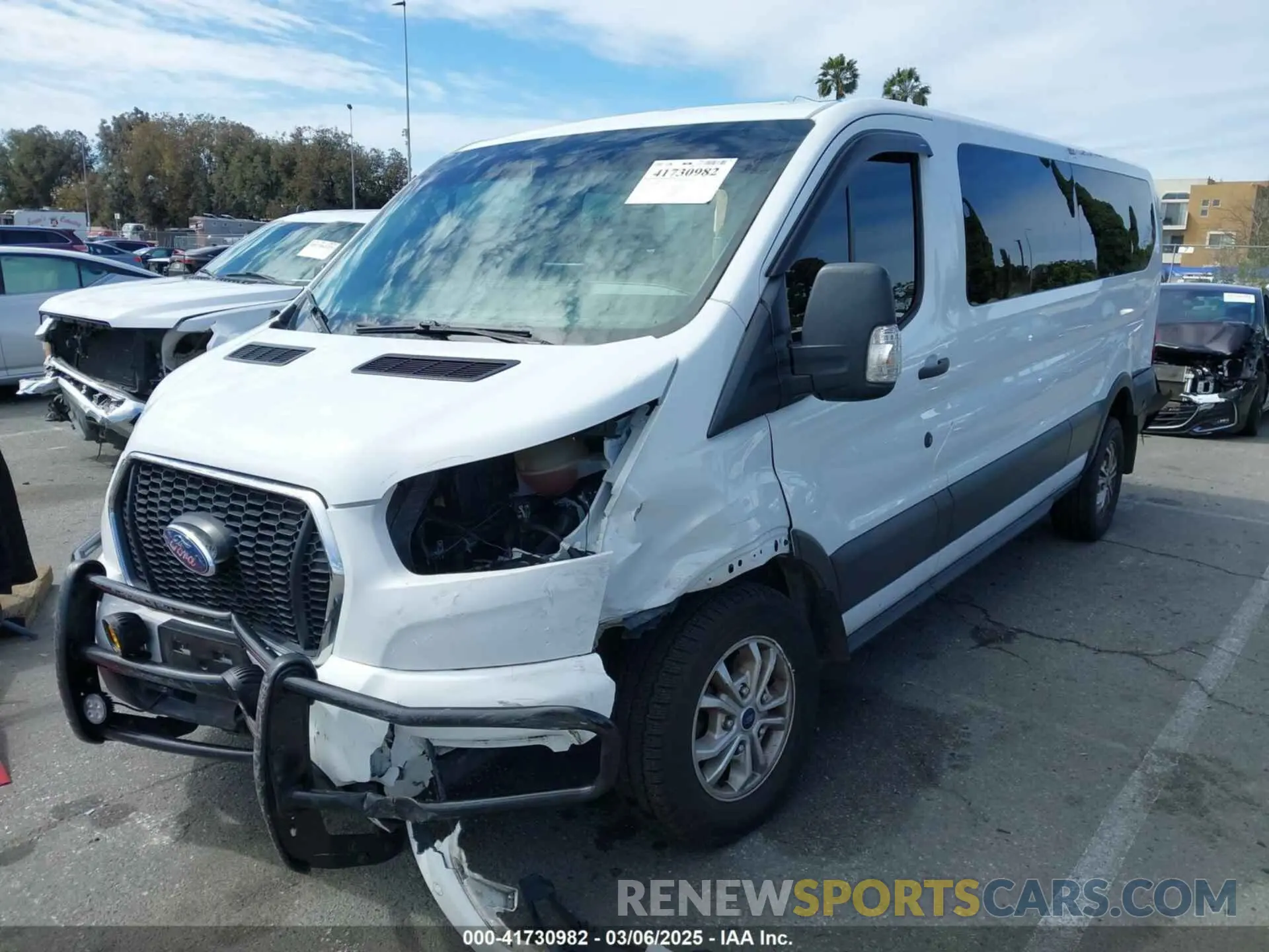 2 fotografías del automóvil dañado 1FBAX2Y88MKA15155 FORD TRANSIT-350 PASSENGER VAN 2021