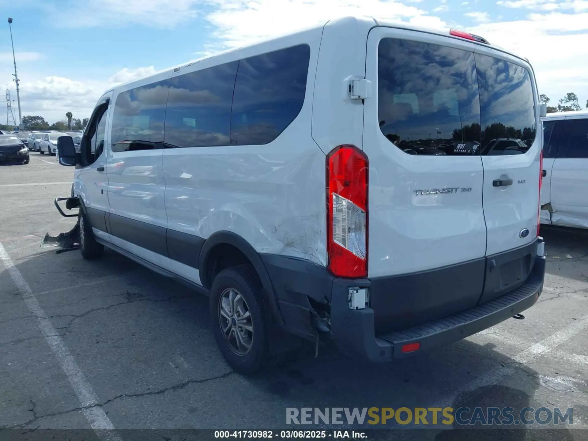 3 fotografías del automóvil dañado 1FBAX2Y88MKA15155 FORD TRANSIT-350 PASSENGER VAN 2021