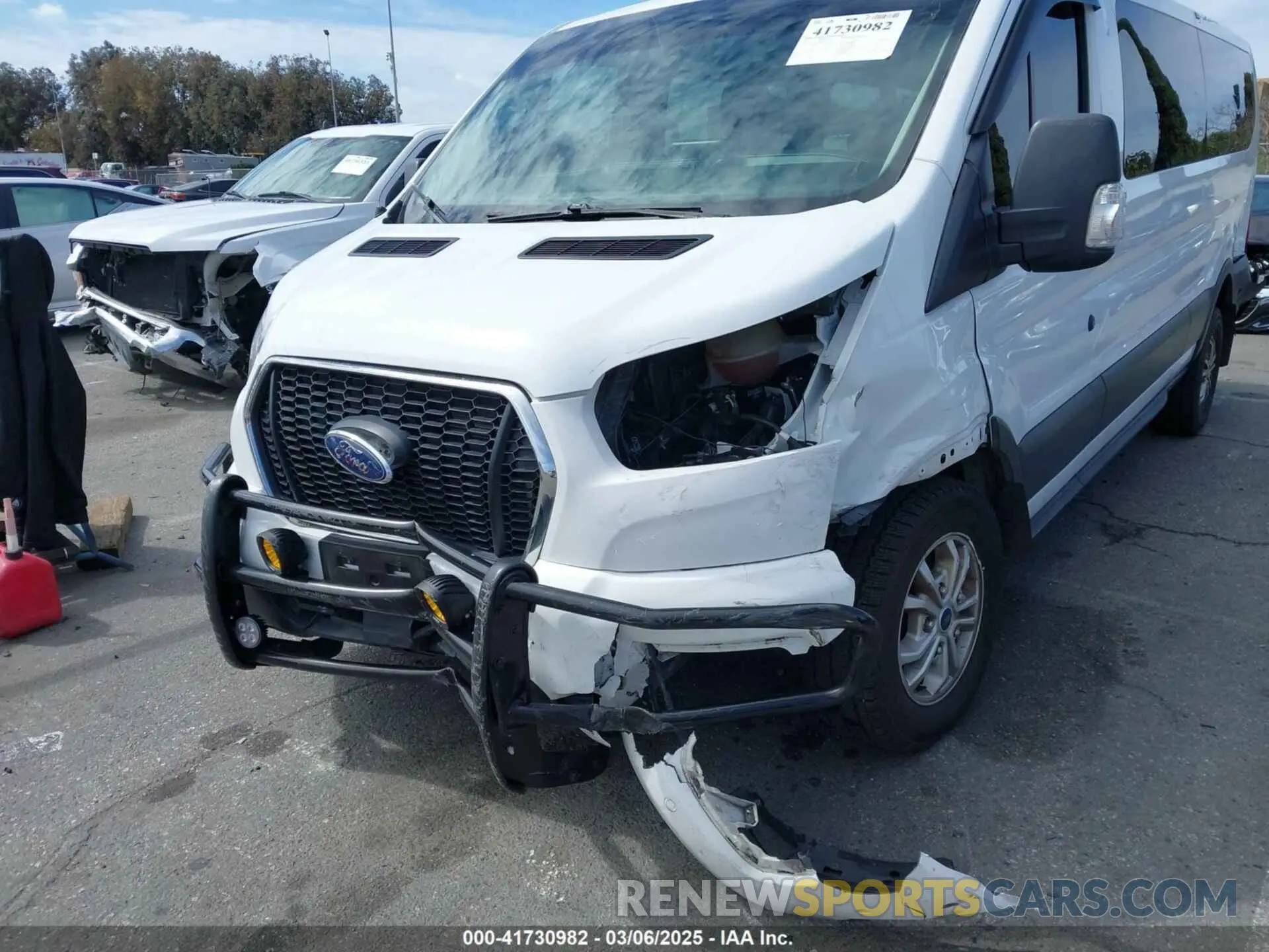 6 fotografías del automóvil dañado 1FBAX2Y88MKA15155 FORD TRANSIT-350 PASSENGER VAN 2021