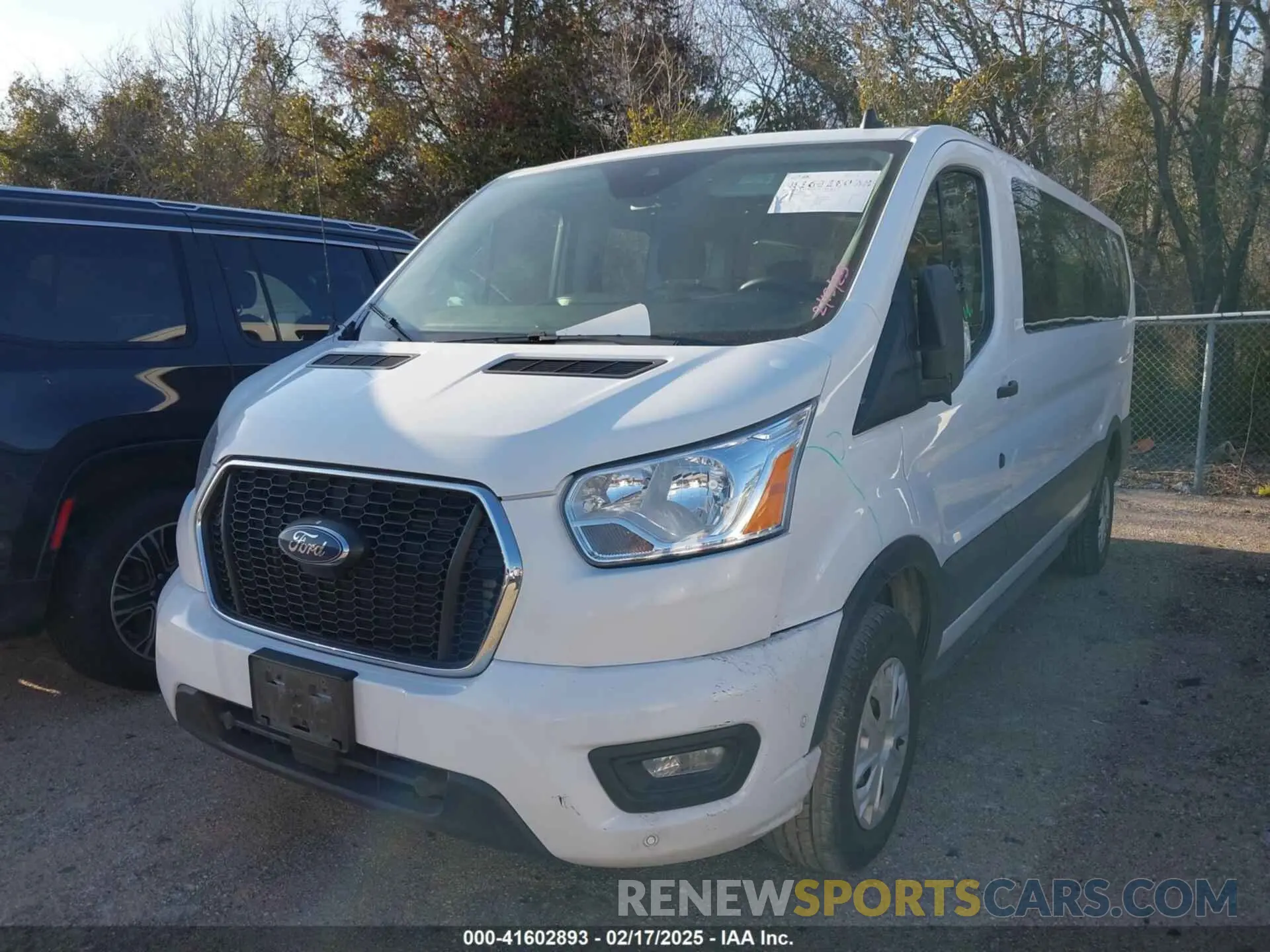 2 fotografías del automóvil dañado 1FBAX2Y89MKA49850 FORD TRANSIT-350 PASSENGER VAN 2021