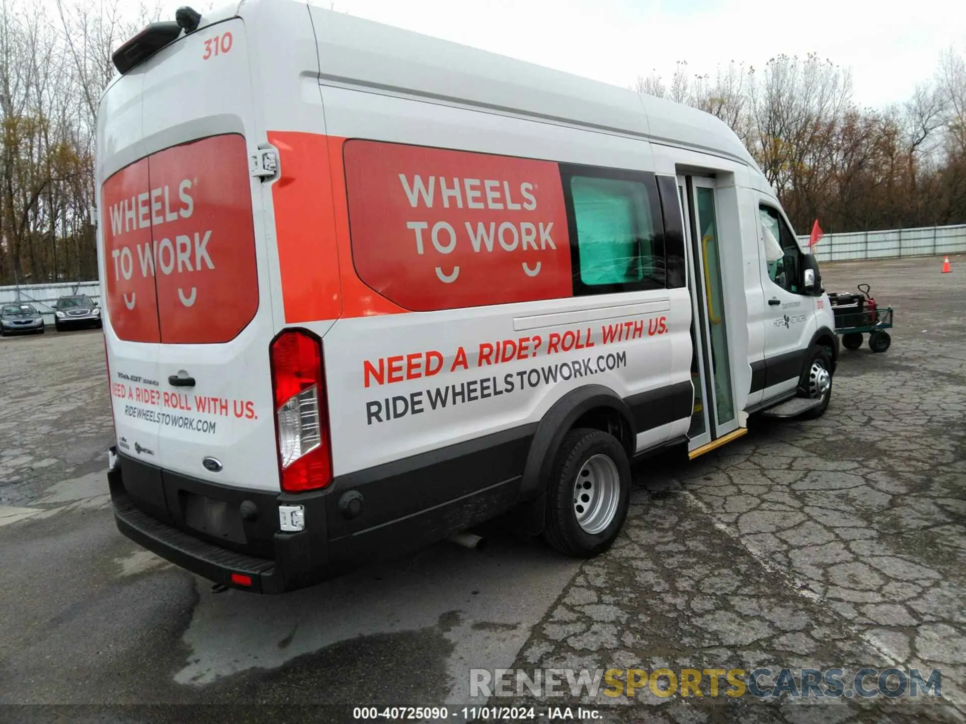 4 fotografías del automóvil dañado 1FDVU5XG2LKB79334 FORD TRANSIT-350 PASSENGER VAN 2021