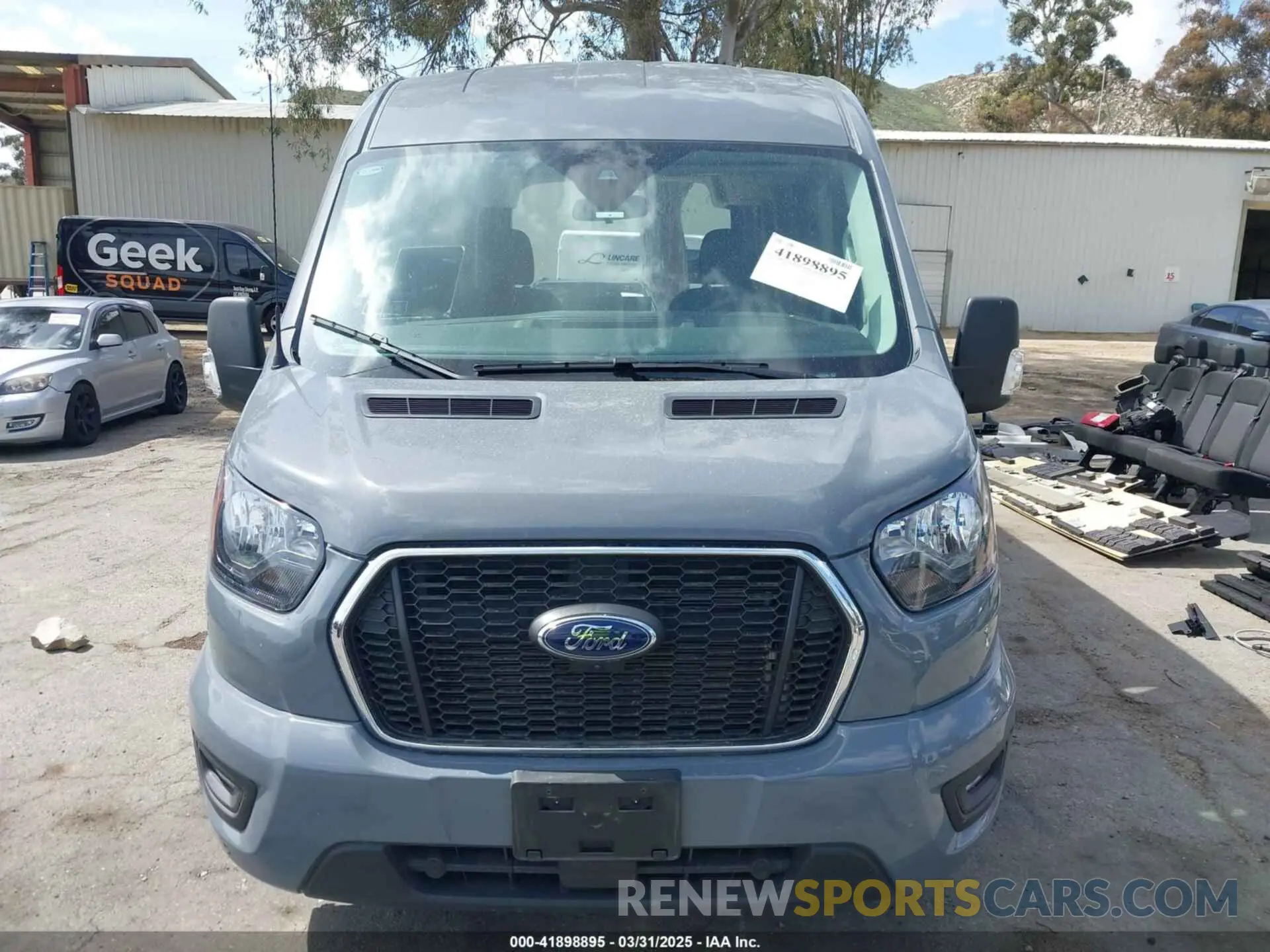 12 fotografías del automóvil dañado 1FBAX2C82PKB58582 FORD TRANSIT-350 PASSENGER VAN 2023
