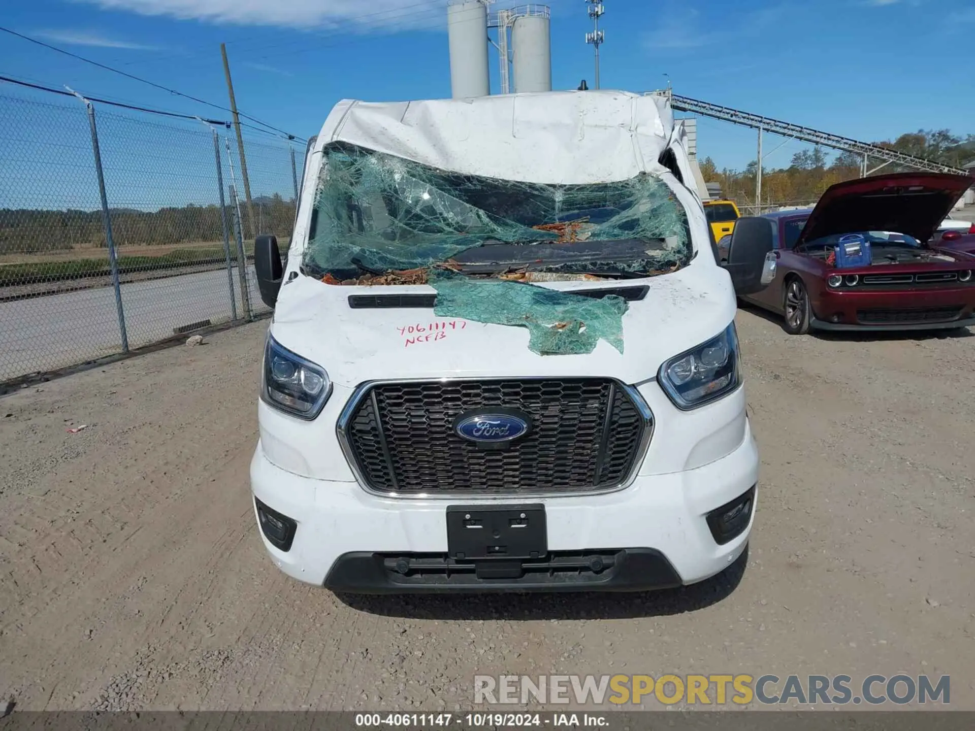 12 fotografías del automóvil dañado 1FBAX2CG0PKB68650 FORD TRANSIT-350 PASSENGER VAN 2023