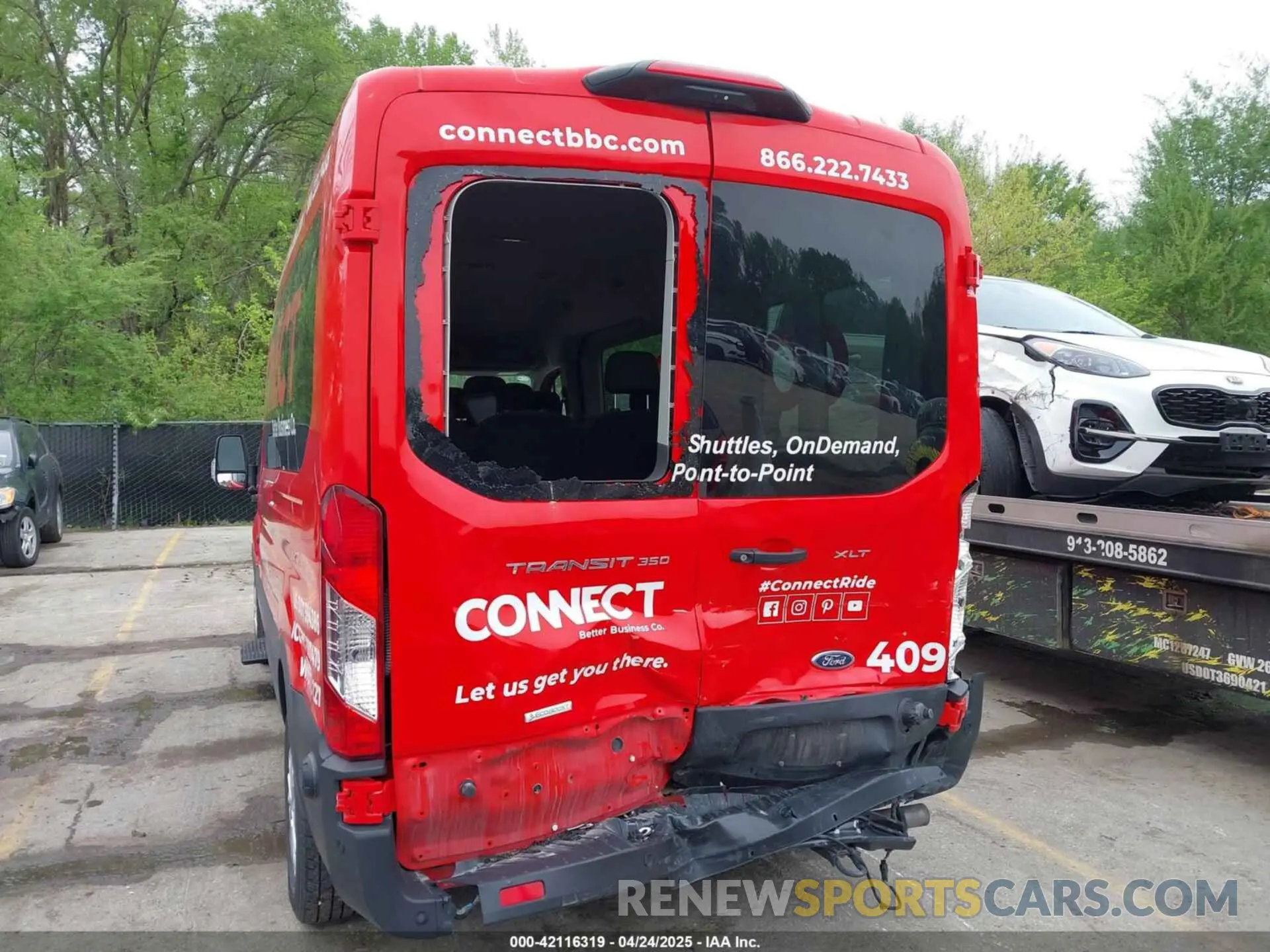 6 fotografías del automóvil dañado 1FBAX2CG0PKB98201 FORD TRANSIT-350 PASSENGER VAN 2023