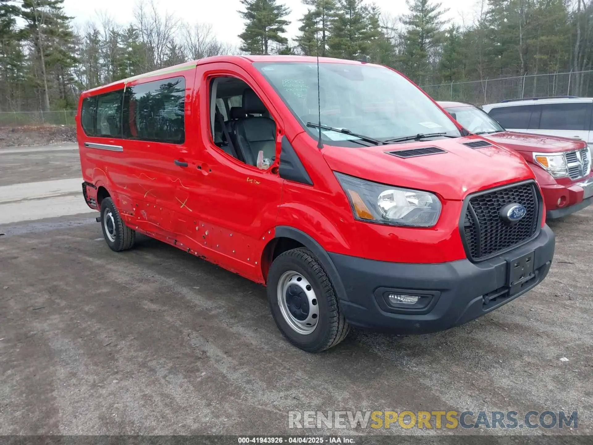 1 fotografías del automóvil dañado 1FBAX2Y81PKB68819 FORD TRANSIT-350 PASSENGER VAN 2023