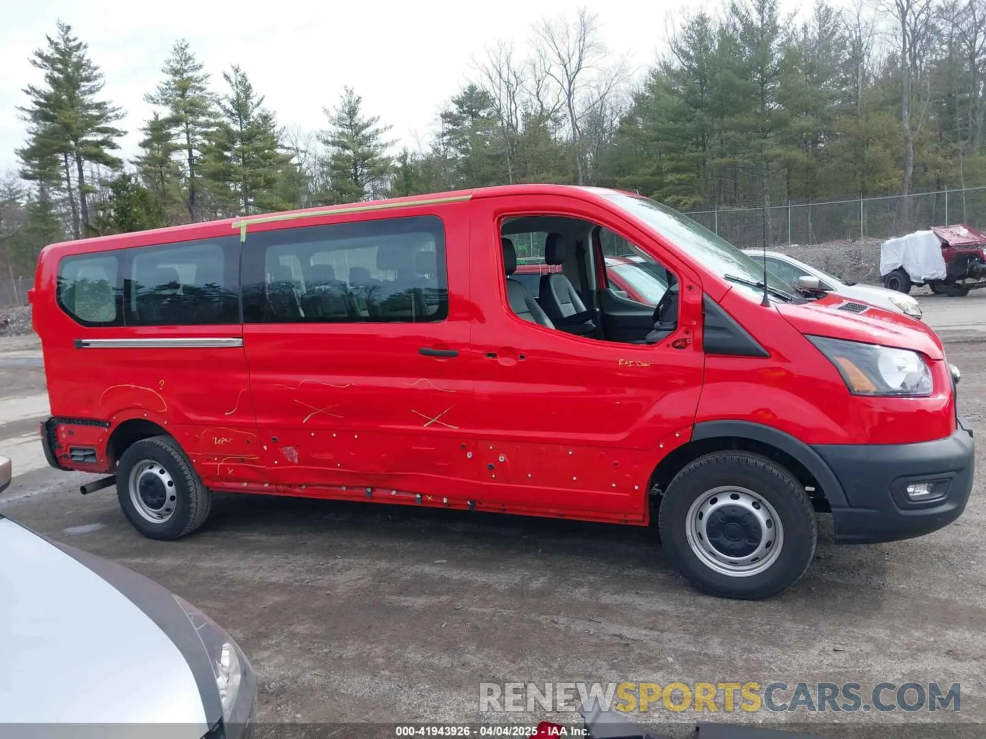 6 fotografías del automóvil dañado 1FBAX2Y81PKB68819 FORD TRANSIT-350 PASSENGER VAN 2023