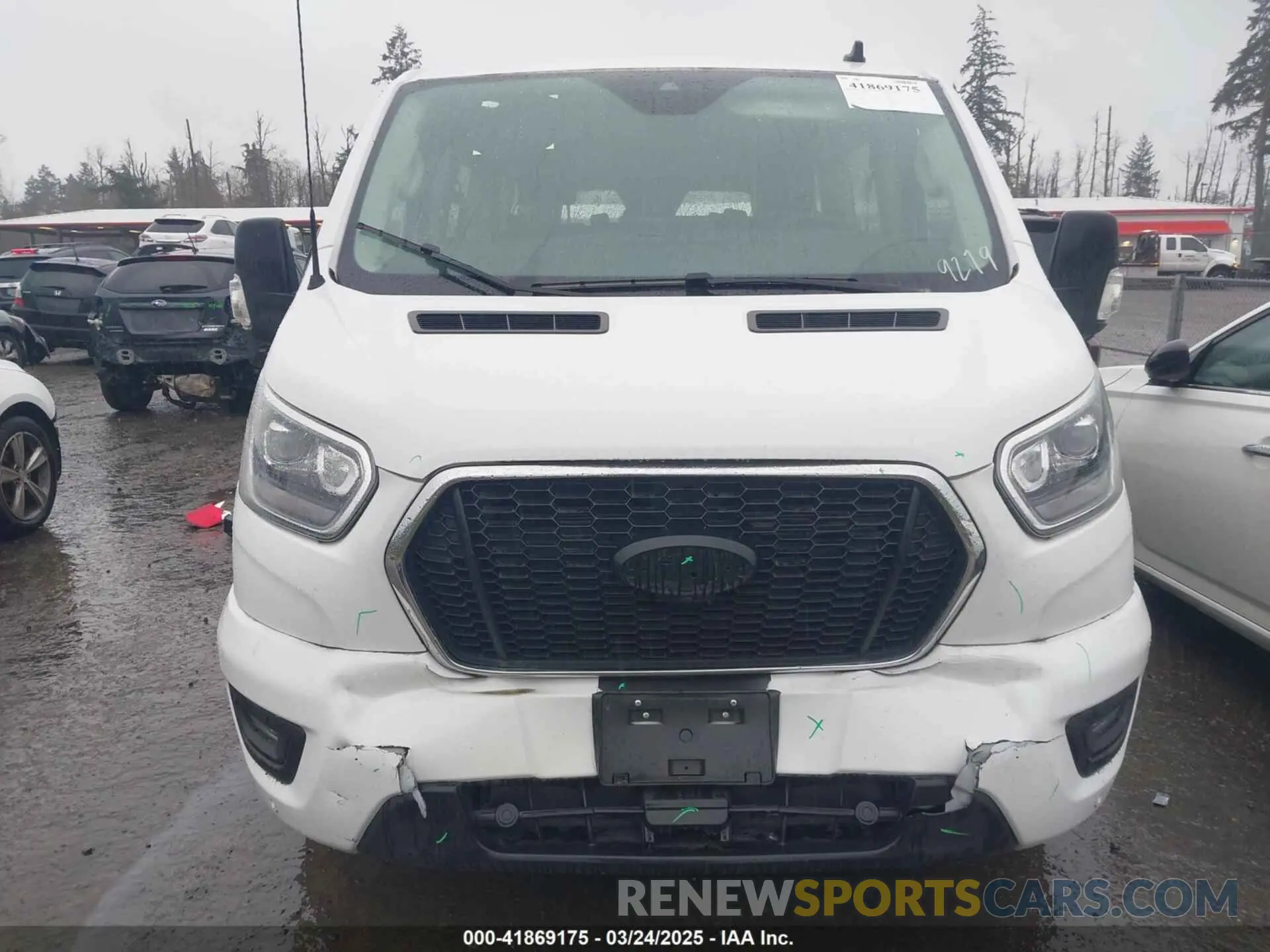 12 fotografías del automóvil dañado 1FBAX2Y83PKA49279 FORD TRANSIT-350 PASSENGER VAN 2023