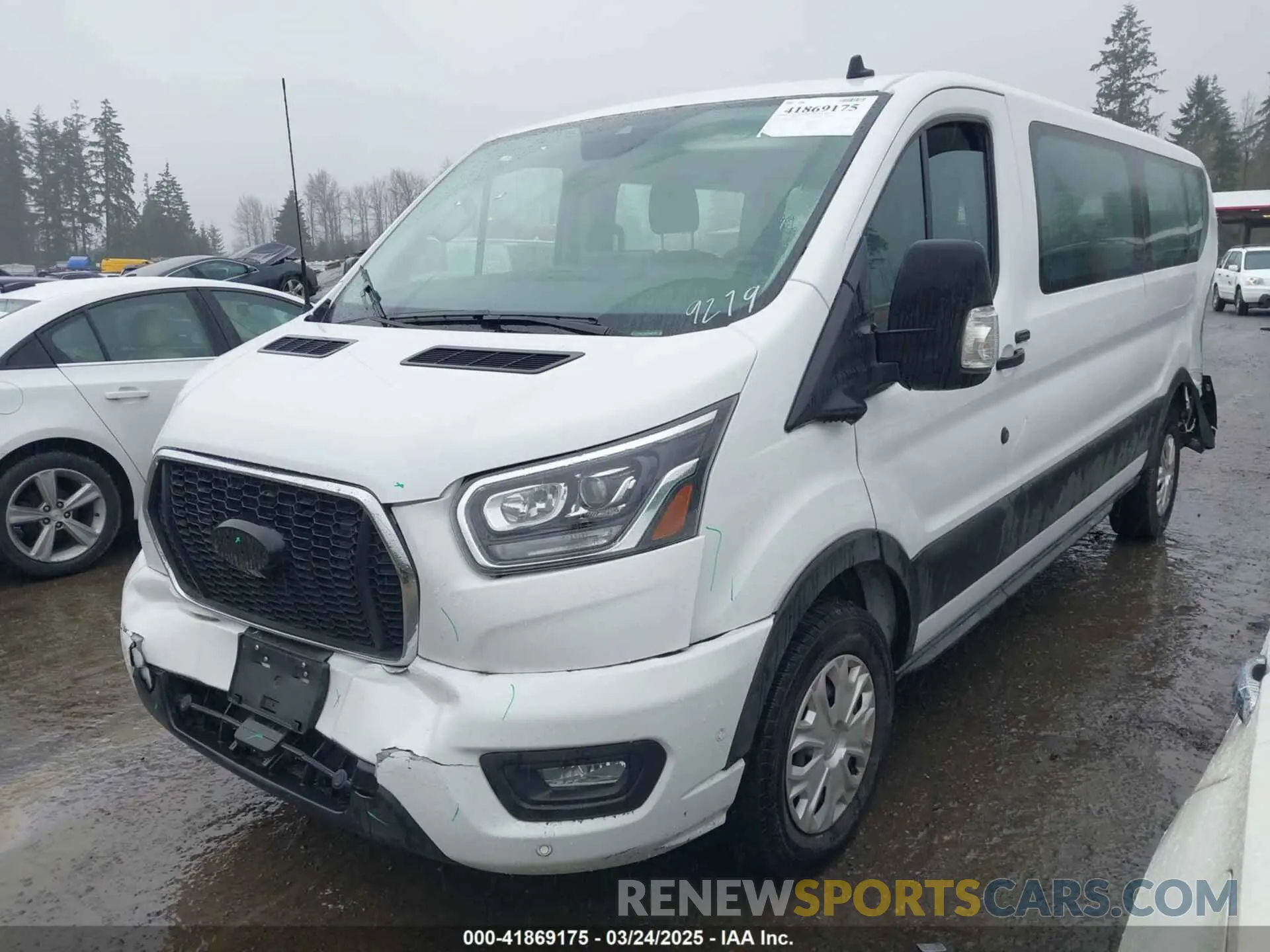 6 fotografías del automóvil dañado 1FBAX2Y83PKA49279 FORD TRANSIT-350 PASSENGER VAN 2023