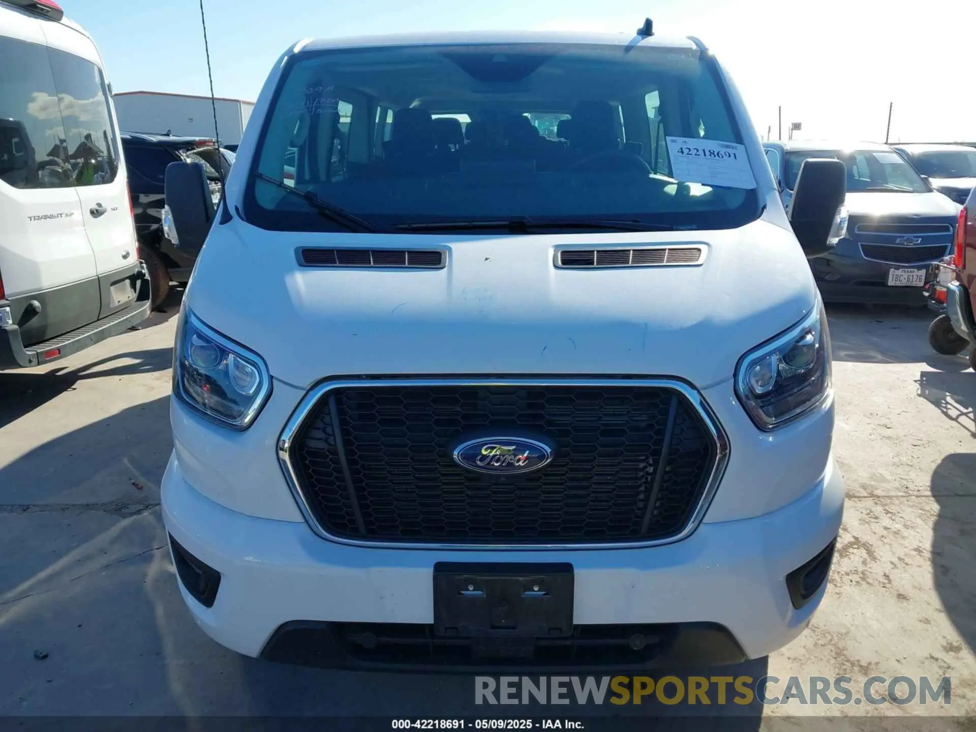 12 fotografías del automóvil dañado 1FBAX2Y8XPKB41098 FORD TRANSIT-350 PASSENGER VAN 2023