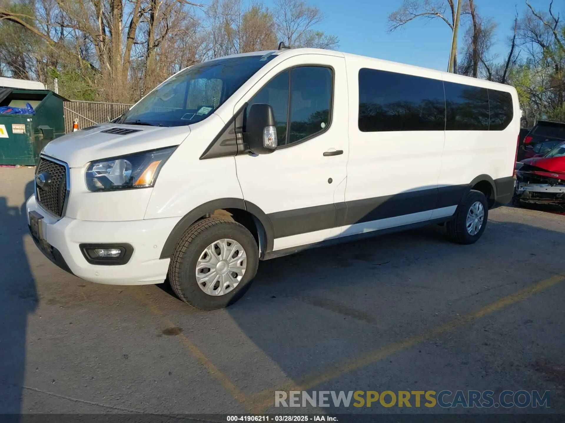 2 fotografías del automóvil dañado 1FBAX2YG1PKA89545 FORD TRANSIT-350 PASSENGER VAN 2023