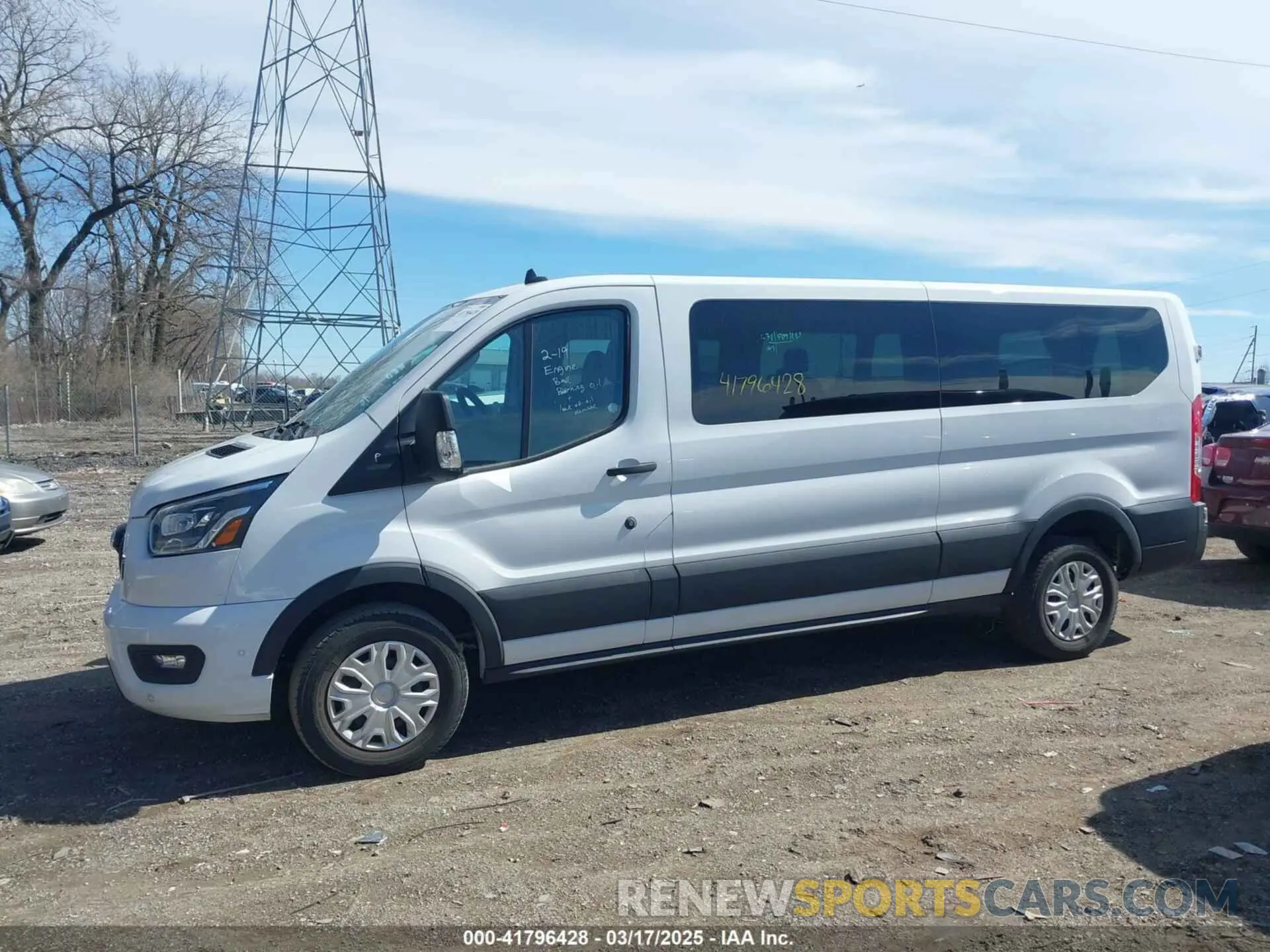 14 fotografías del automóvil dañado 1FBAX2YG2PKA45201 FORD TRANSIT-350 PASSENGER VAN 2023