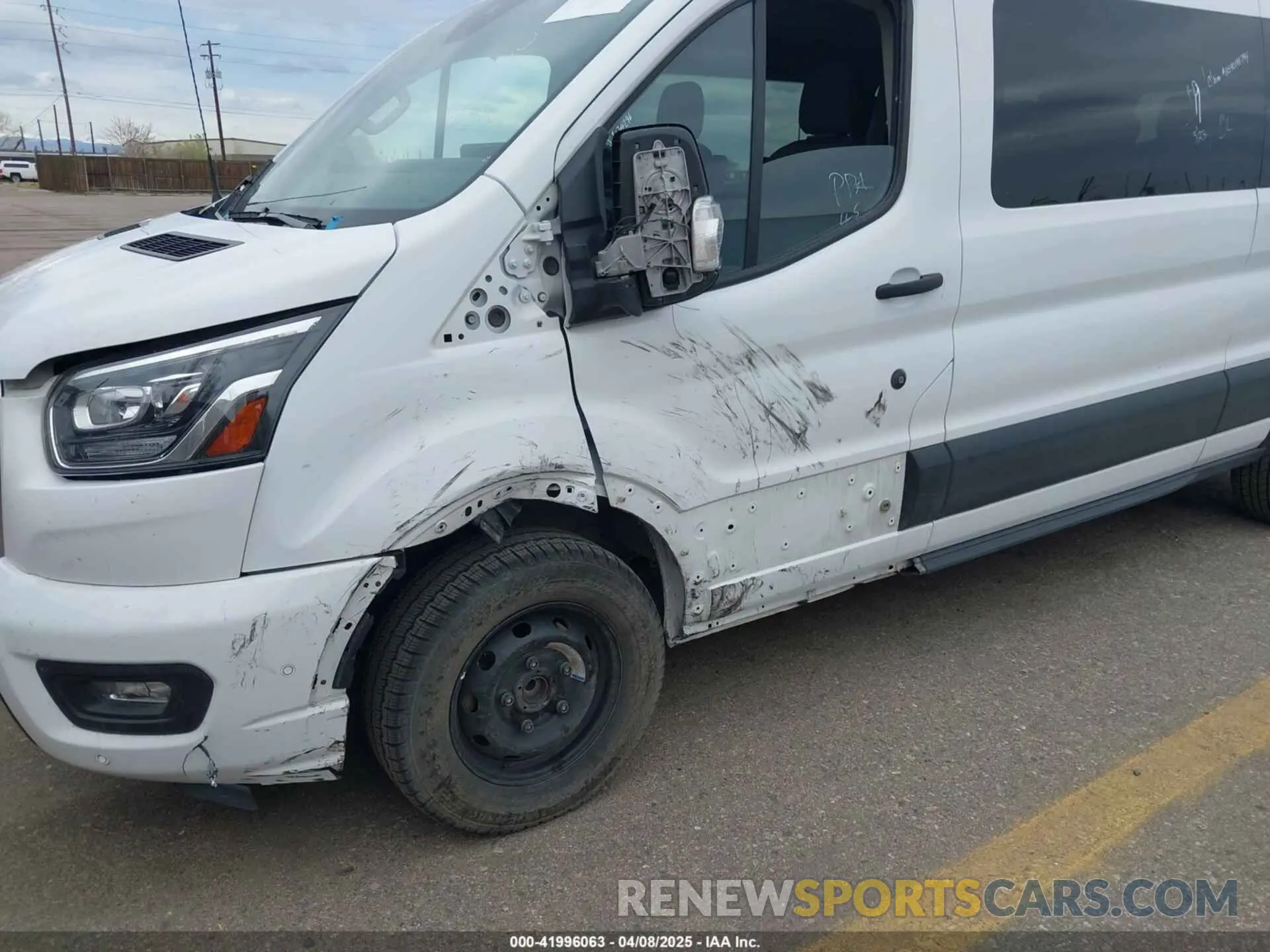6 fotografías del automóvil dañado 1FBAX2YG3PKA63237 FORD TRANSIT-350 PASSENGER VAN 2023