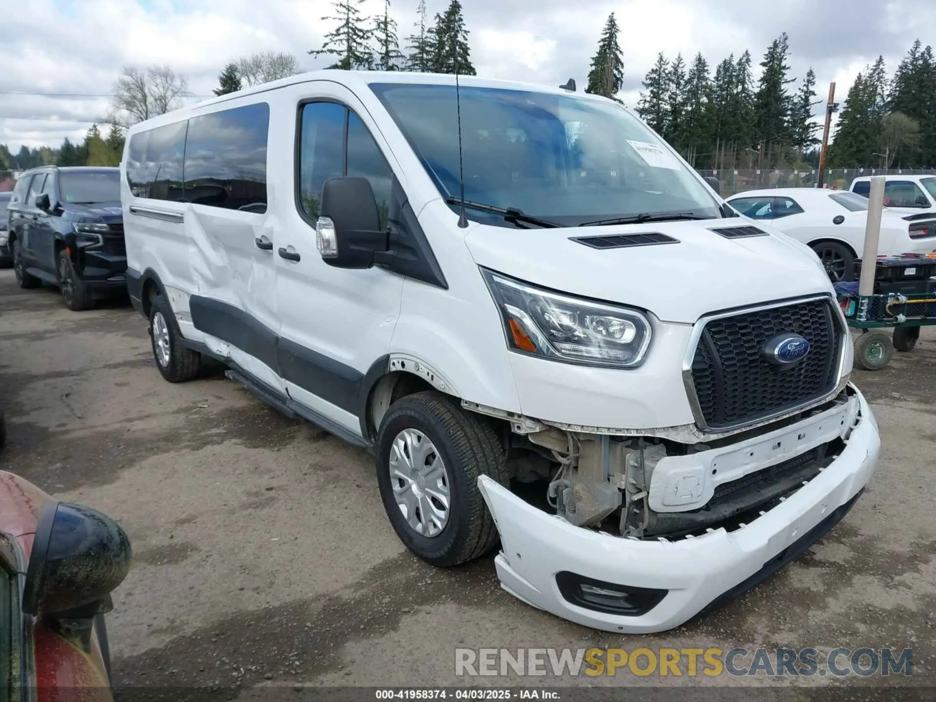 13 fotografías del automóvil dañado 1FBAX2YGXPKA94291 FORD TRANSIT-350 PASSENGER VAN 2023