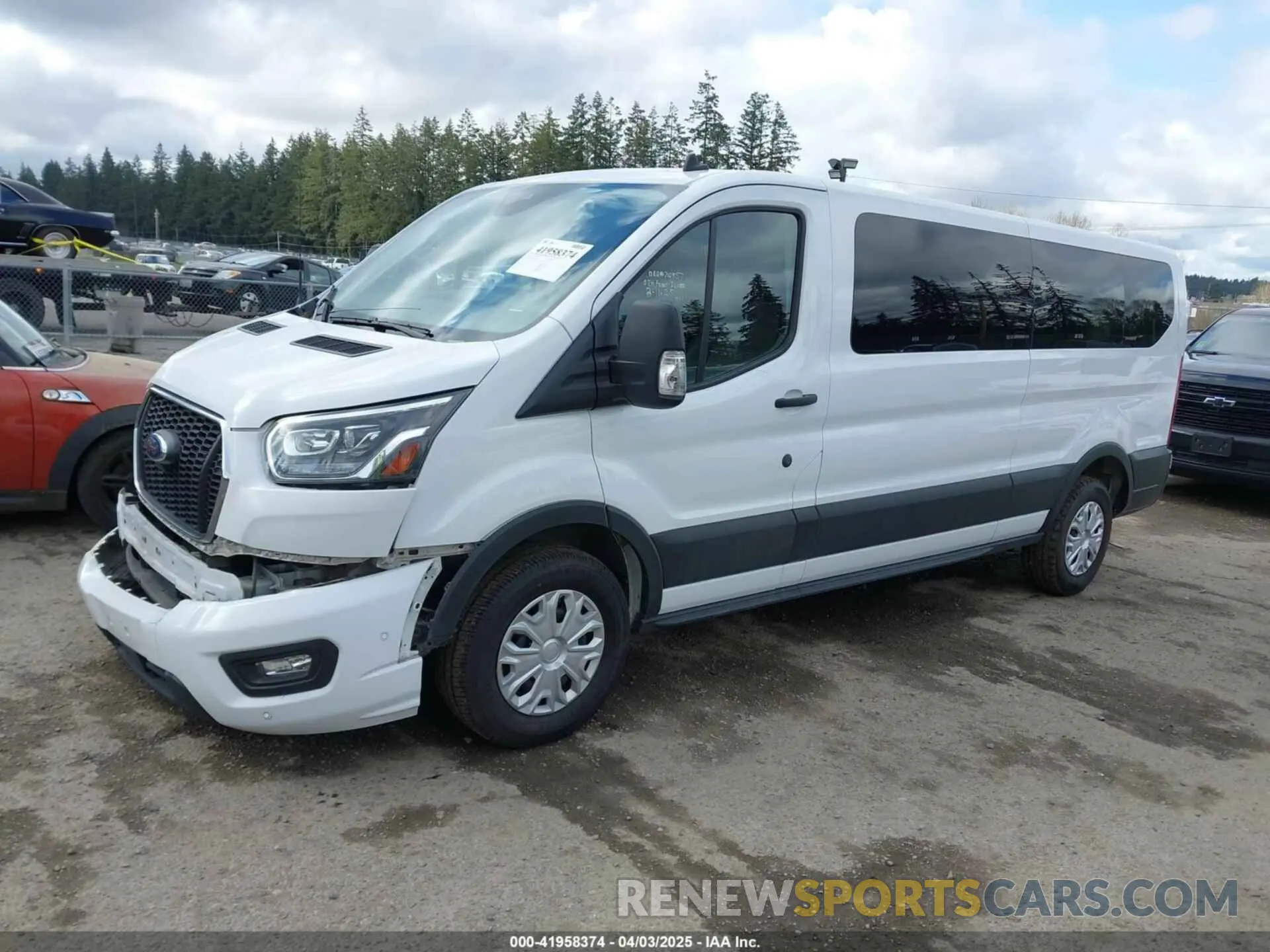 14 fotografías del automóvil dañado 1FBAX2YGXPKA94291 FORD TRANSIT-350 PASSENGER VAN 2023