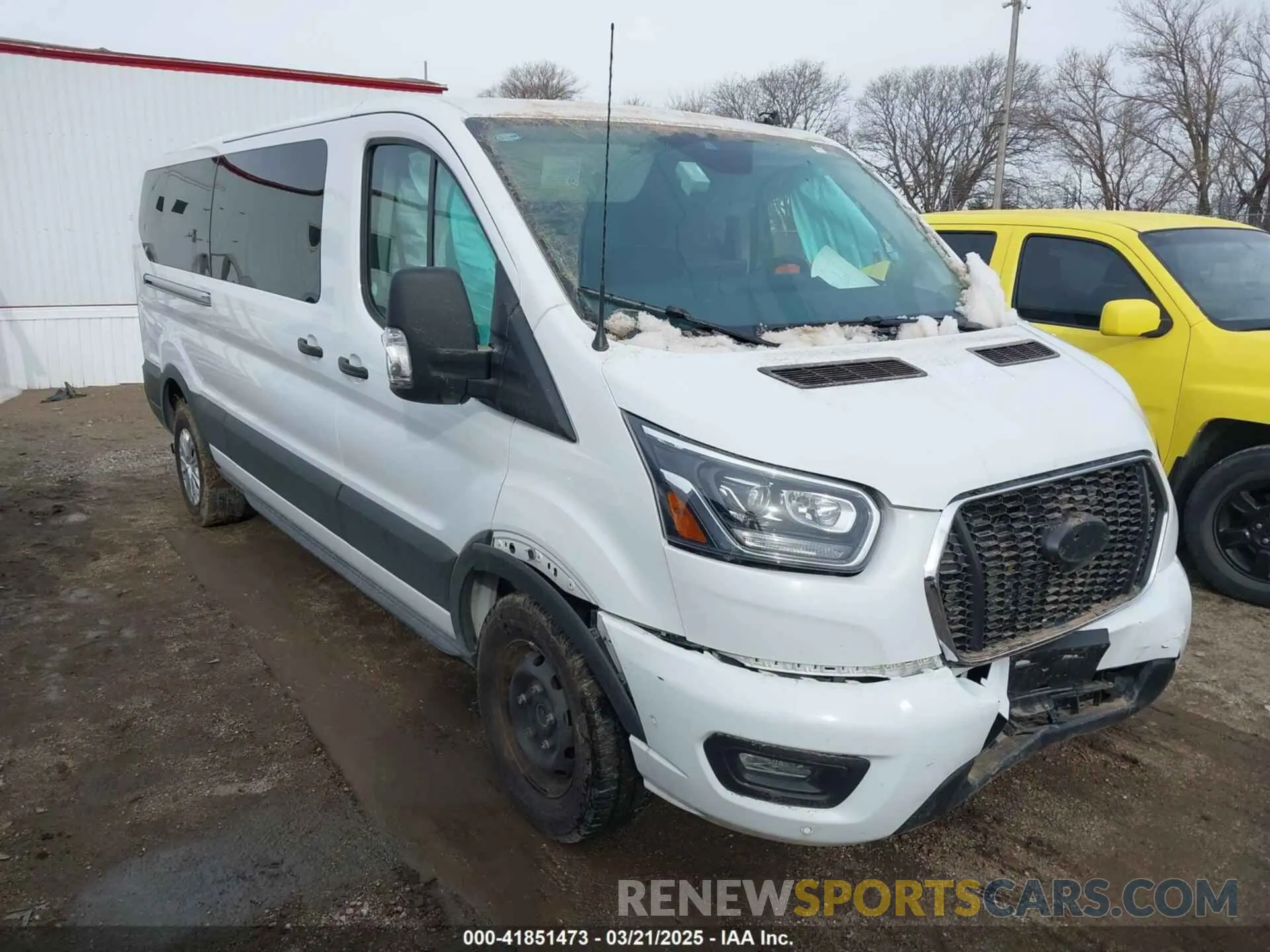 1 fotografías del automóvil dañado 1FBAX2YGXPKB41710 FORD TRANSIT-350 PASSENGER VAN 2023